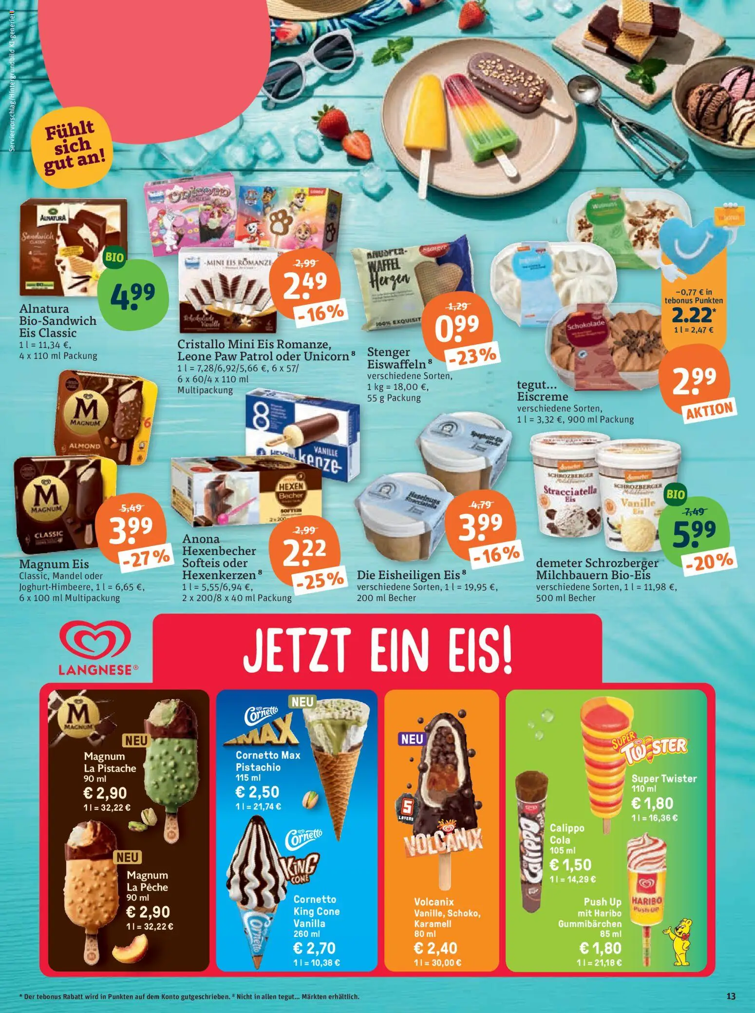 Tegut Prospekt – gültig ab 06.07.2026 | Seite: 15 | Produkte: Haribo, Cola, Eiscreme, Eis