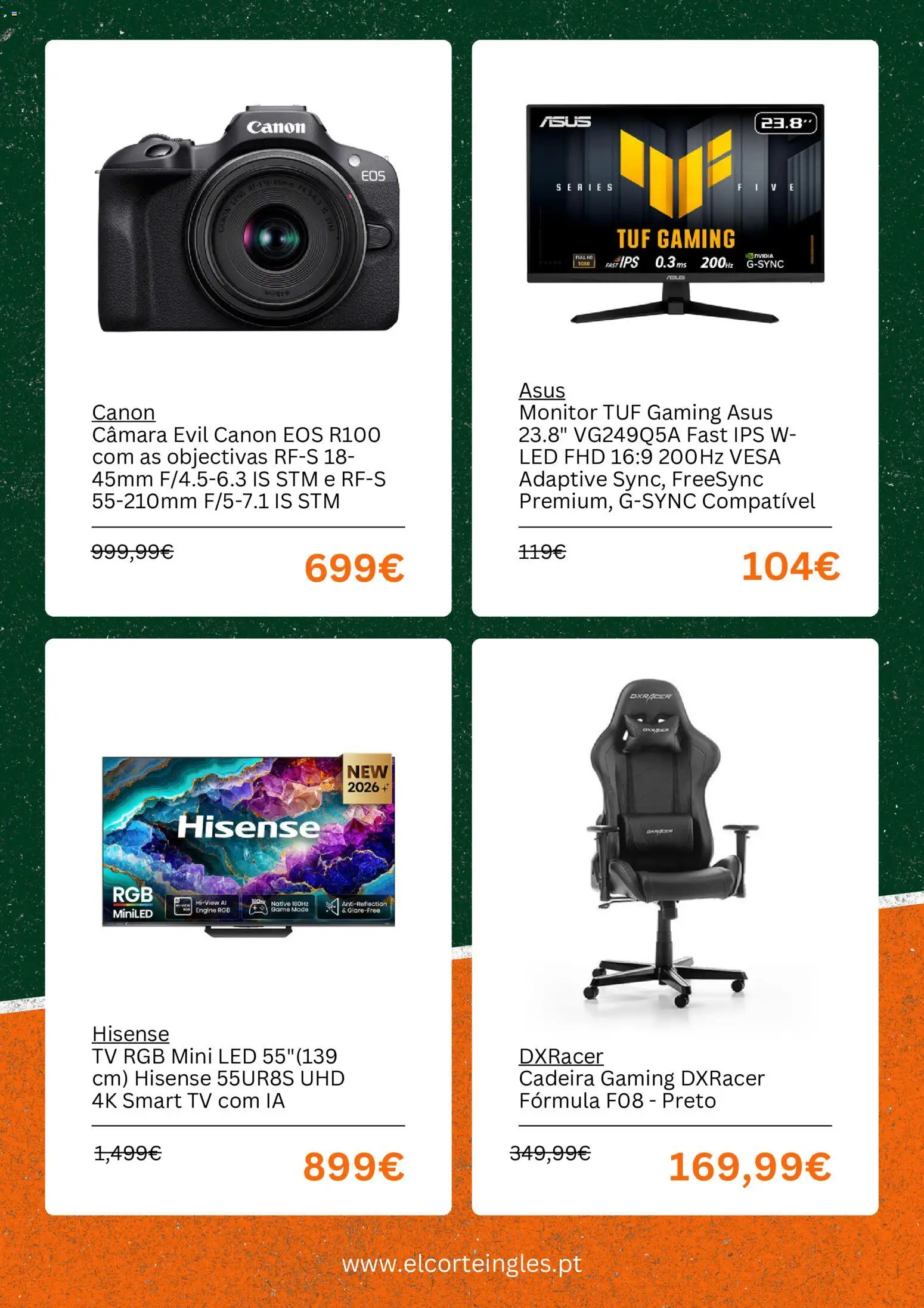 El Corte Ingles Black Friday │ válido de 30/10/2026 | Página: 5 | Produtos: Monitor, Cadeira
