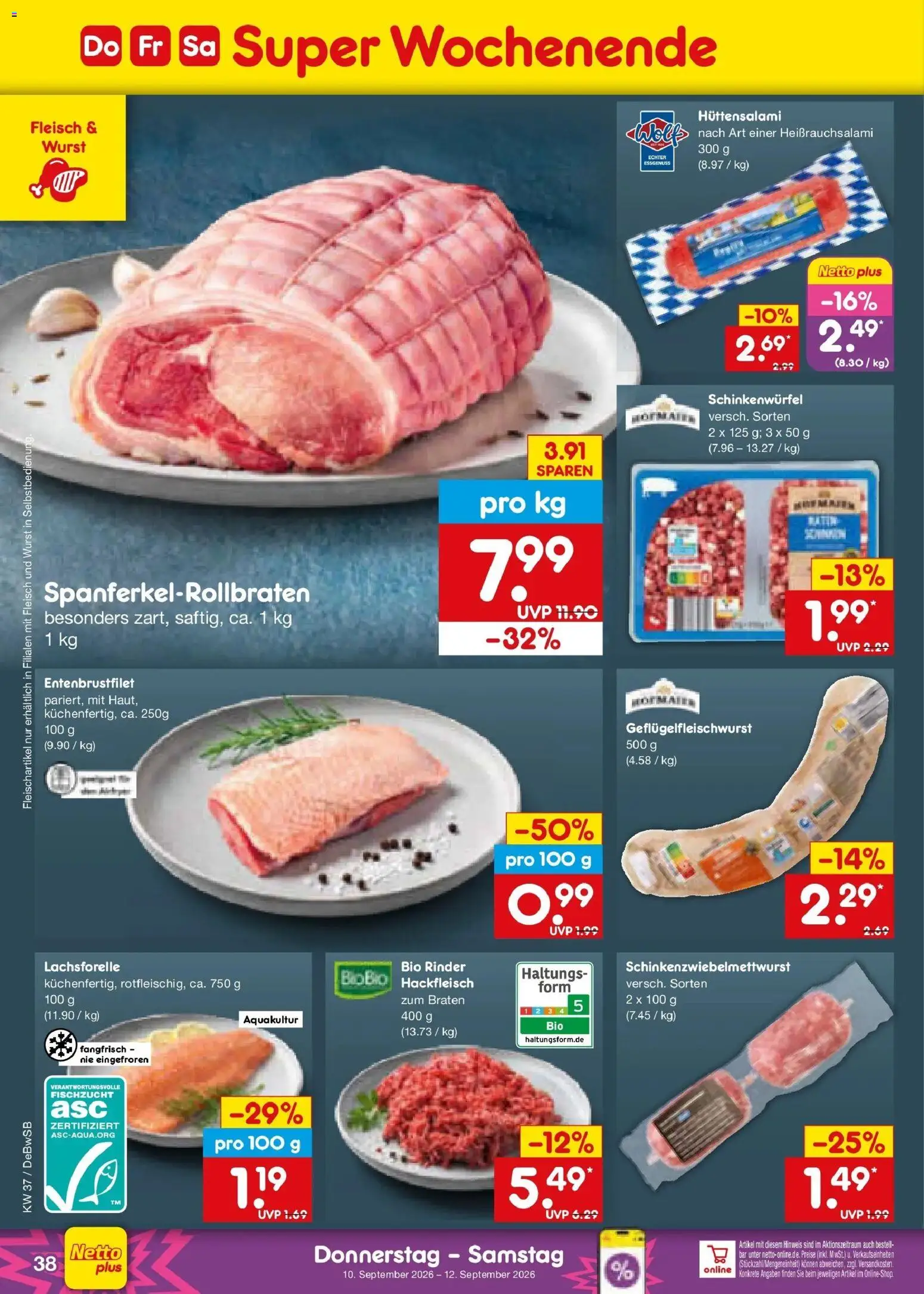 Netto Marken-Discount Prospekt Waiblingen-Bittenfeld – gültig ab 07.09.2026 | Seite: 56 | Produkte: Wurst, Fleisch, Hackfleisch