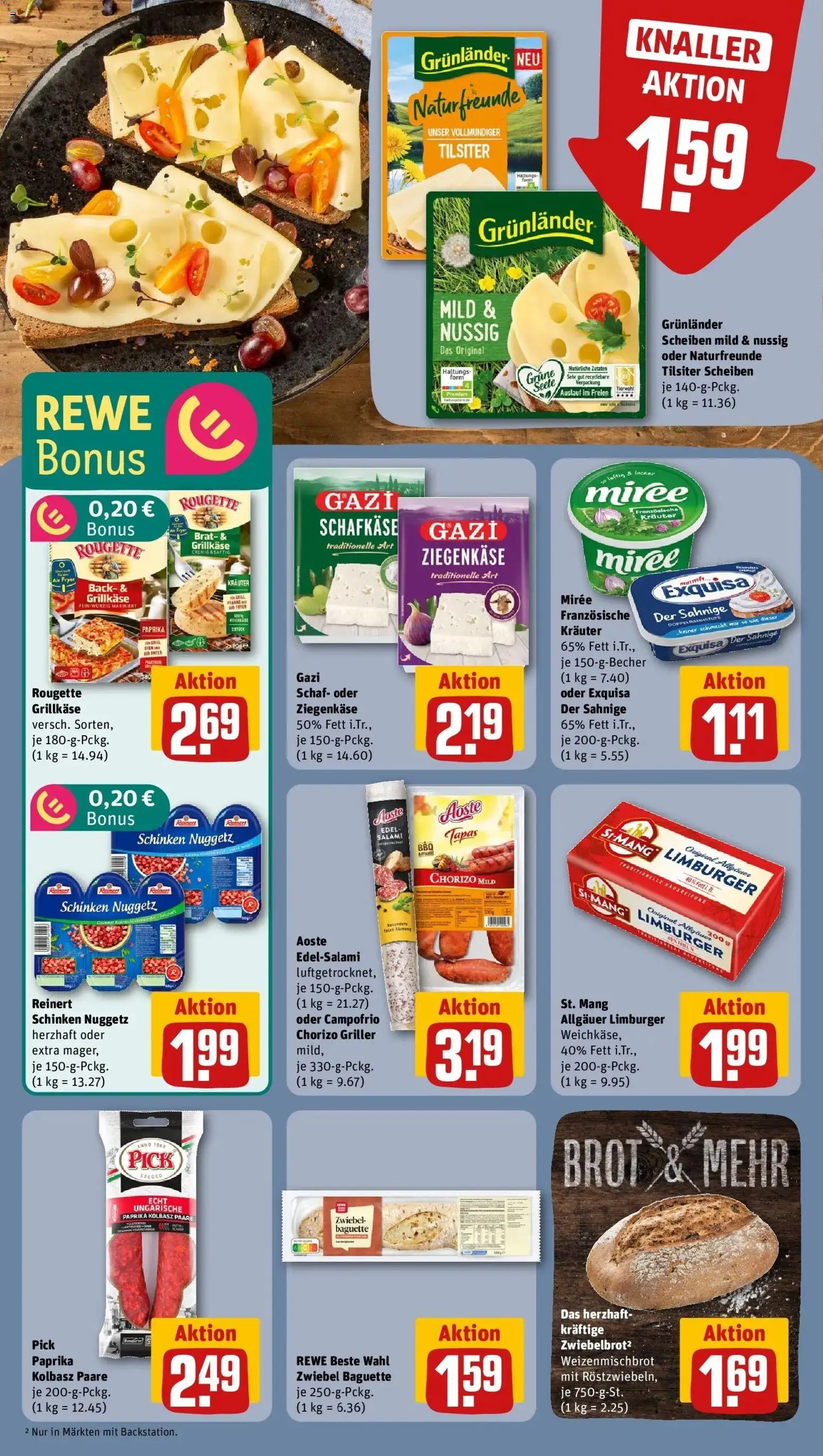 Rewe Prospekt Hohen Neuendorf Ot Bergfelde	 – gültig ab 12.04.2026 | Seite: 14 | Produkte: Baguette, Exquisa, Grunlander, Schinken