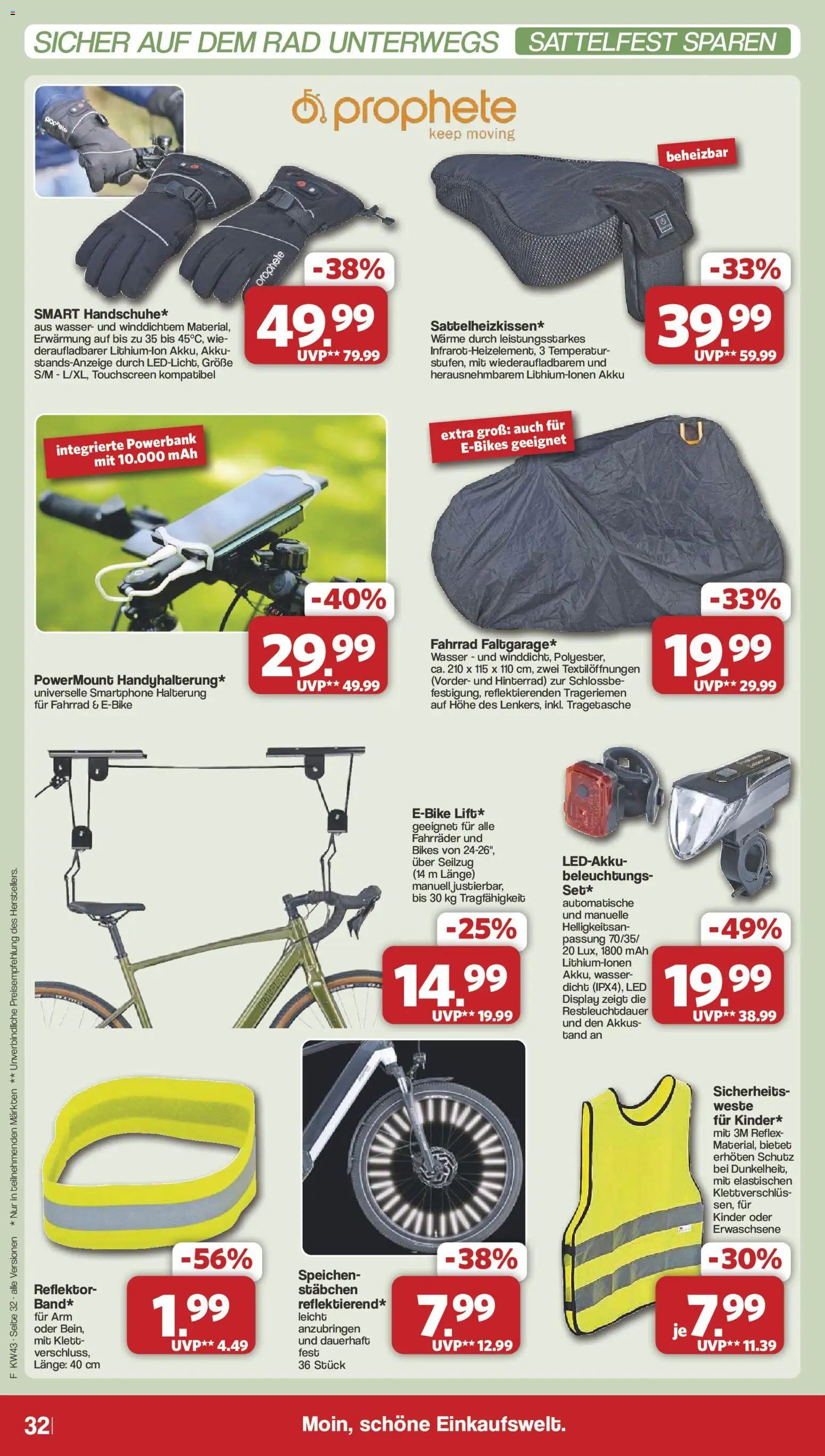 Famila Nordwest Prospekt – gültig ab 19.10.2026 | Seite: 32 | Produkte: Wasser, Weste, Smartphone, Powerbank