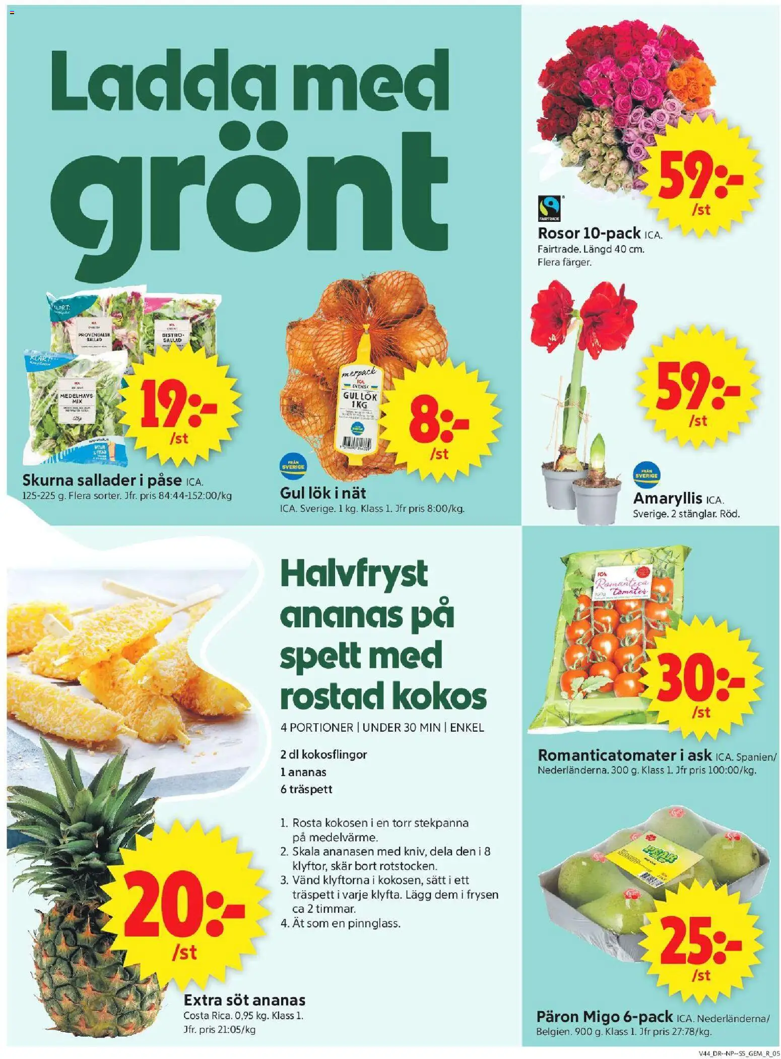 ICA Supermarket reklamblad aktuell från 26/10/2026 | Sida: 5 | Produkter: Rostad, Tomater, Ananas, Stekpanna
