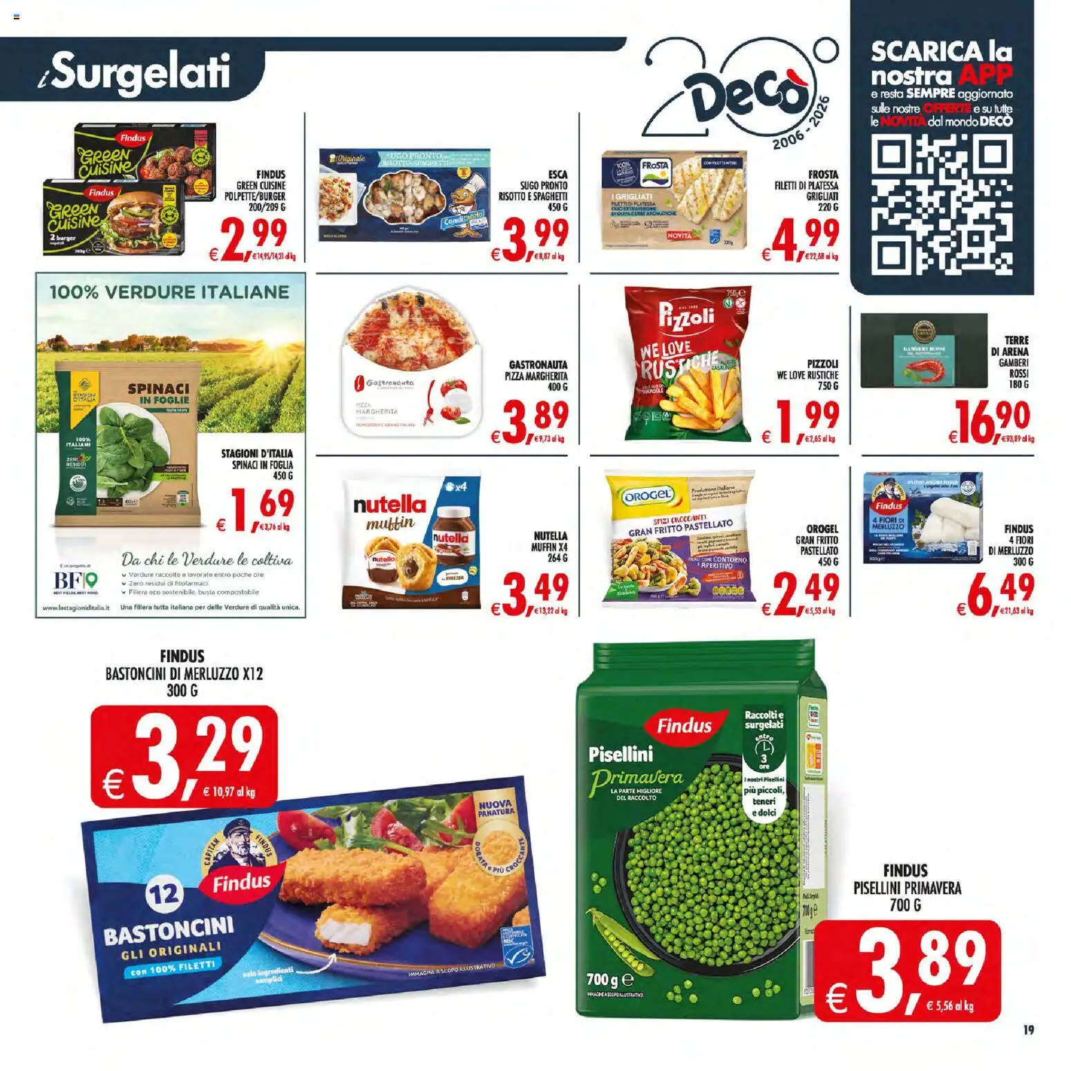 Volantino Decò del 30/06/2026 | Pagina: 25 | Prodotti: Merluzzo, Gamberi, Orata, Sugo