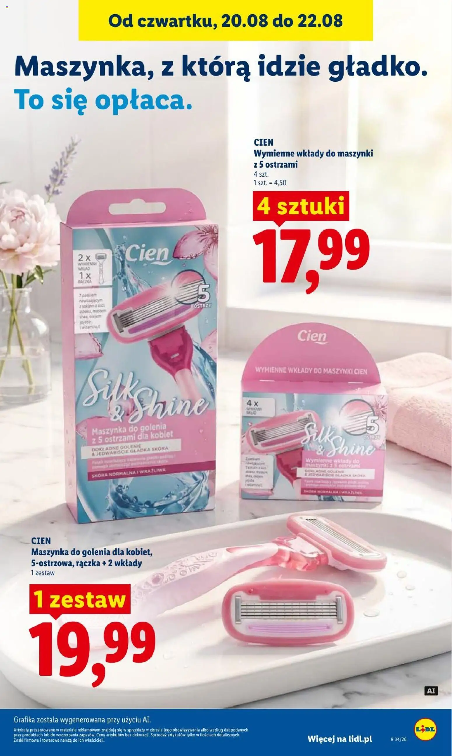 Lidl gazetka od 20.08.2026 | Strona: 93 | Produkty: Maszynka do golenia