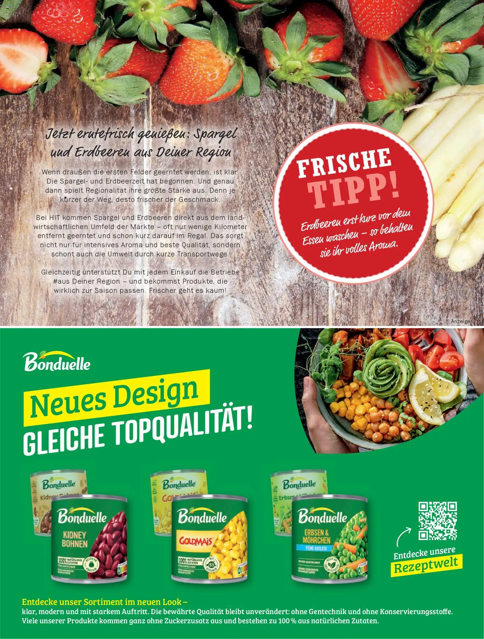 HIT pures Leben 02/2026 – gültig ab 14.04.2026 | Seite: 17 | Produkte: Spargel, Erdbeeren, Erbsen