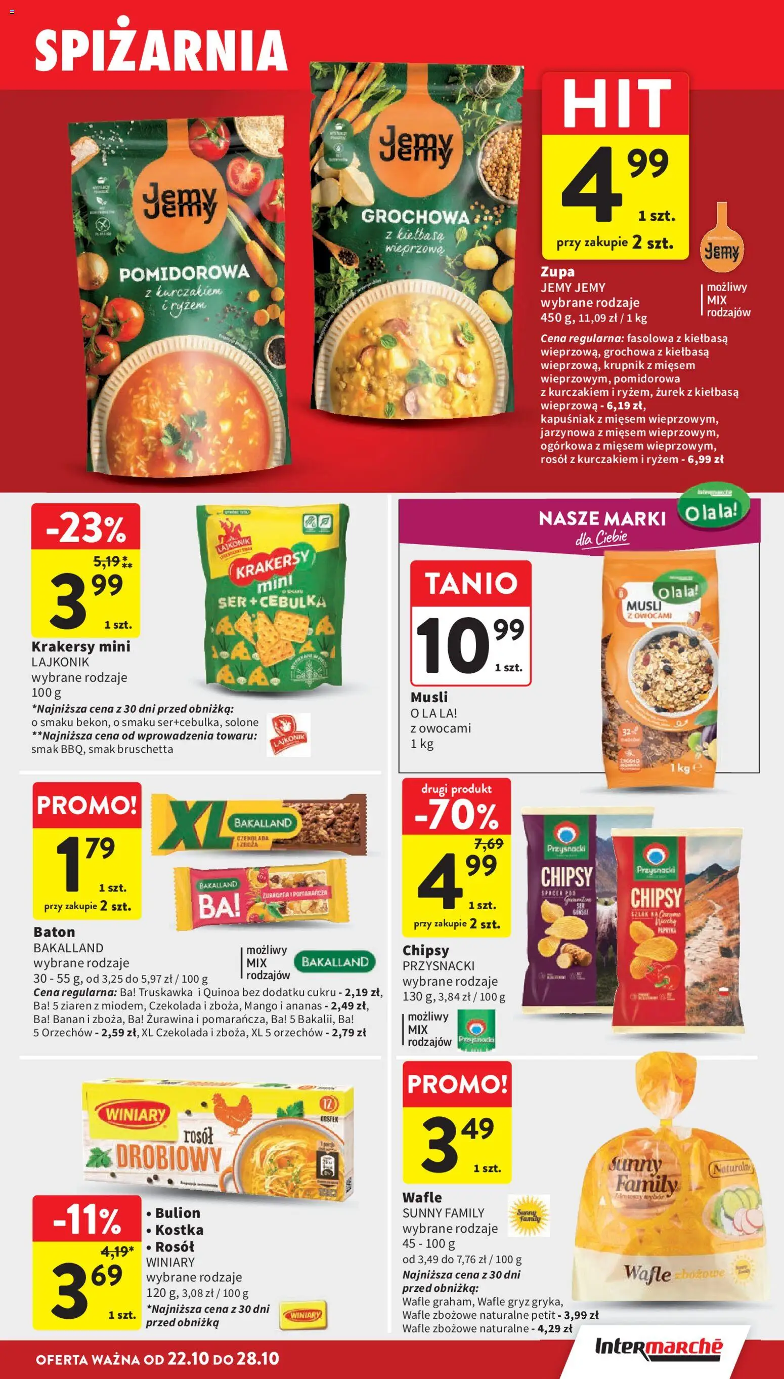 Intermarche gazetka od 22.10.2026 | Strona: 29 | Produkty: Krupnik, Zurek, Baton, Czekolada