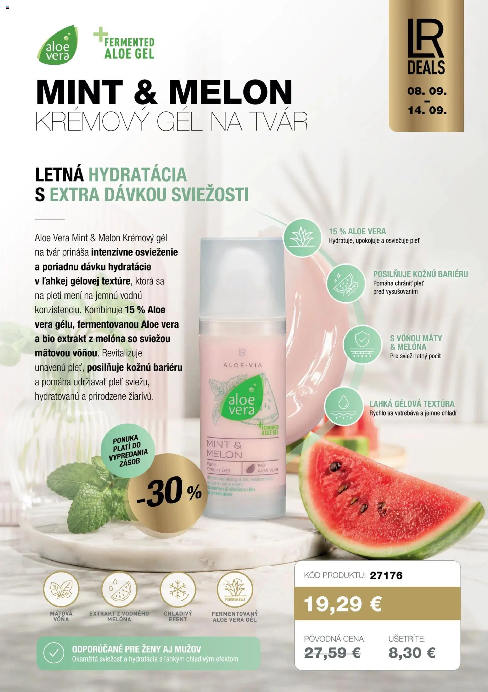 Nové LR akcie – leták je platný od 08.09.2026 | Strana: 7 | Produkty: Aloe Vera, Melón