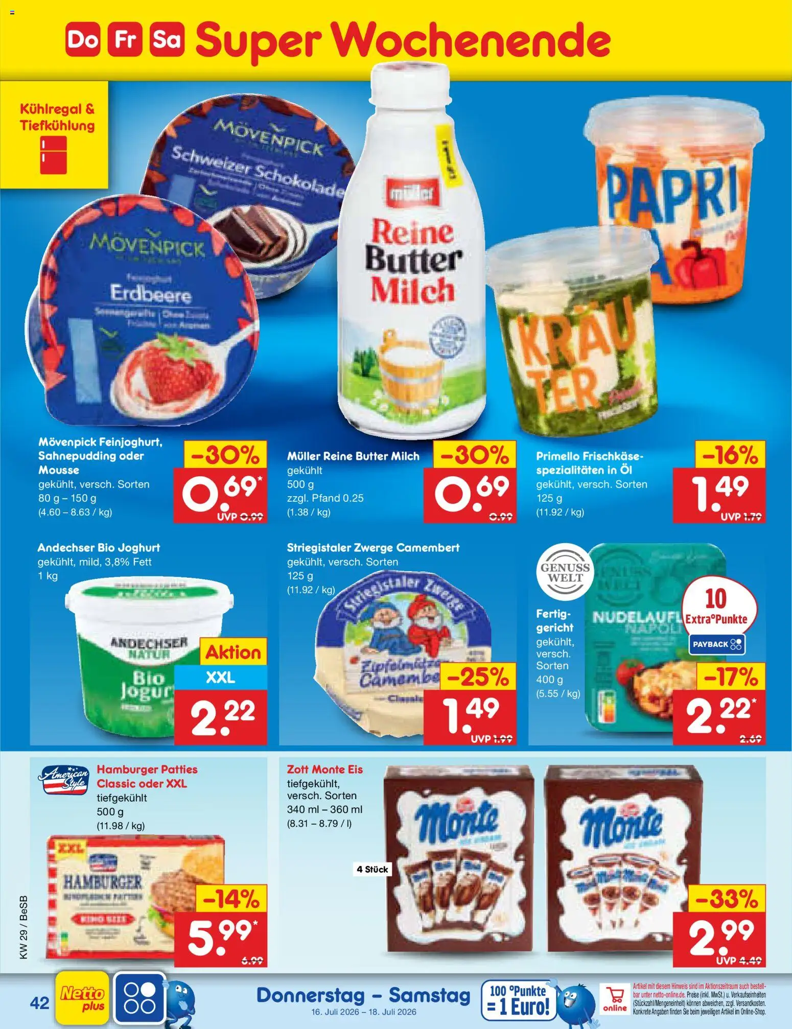 Netto Marken-Discount Prospekt – gültig ab 13.07.2026 | Seite: 60 | Produkte: Butter, Joghurt, Schokolade, Frischkase