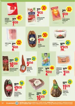 E.leclerc katalog akcije – veljaven od 07.10.2026 | Stran: 12 | Izdelki: Hrenovke, Panceta, Narezek, Ocvirki
