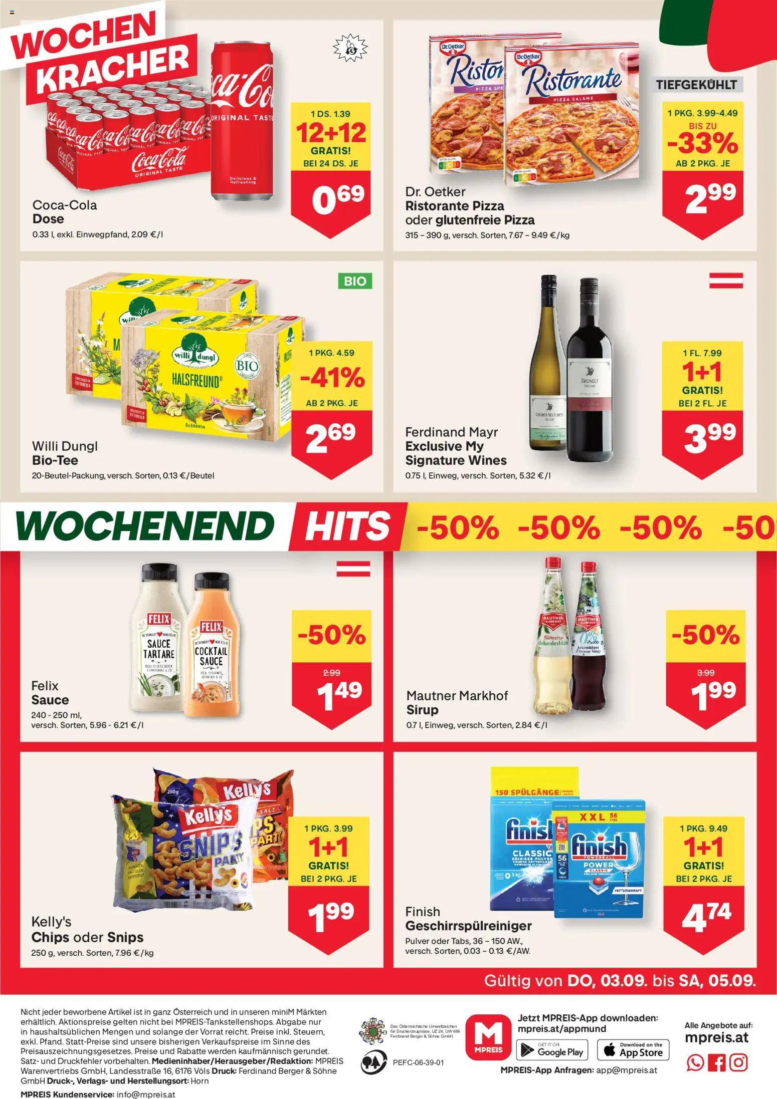 MPREIS Flugblatt gültig ab 03.09.2026 | Seite: 12 | Produkte: Chips, Salz, Pizza