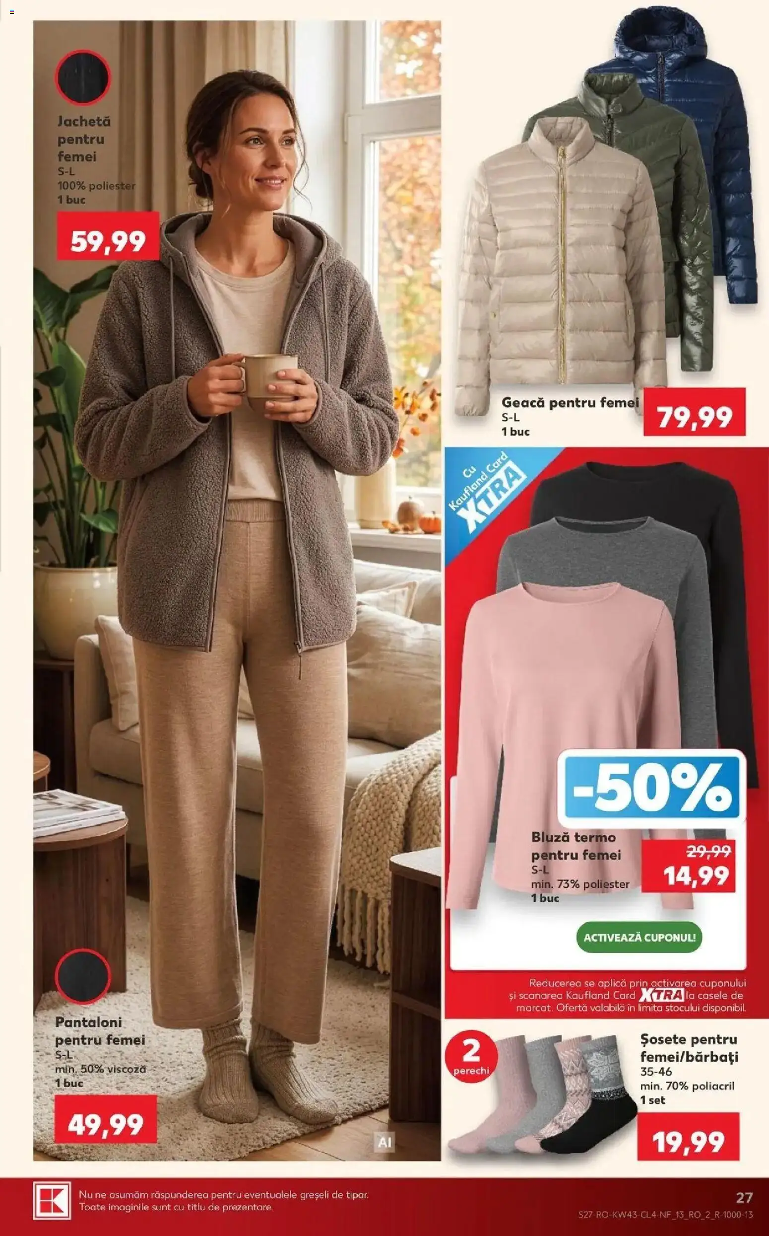 Kaufland Carei 21.10.2026 - Revista si Oferta | Pagină: 27 | Produse: Aplică, Bluză, Geacă, Pantaloni