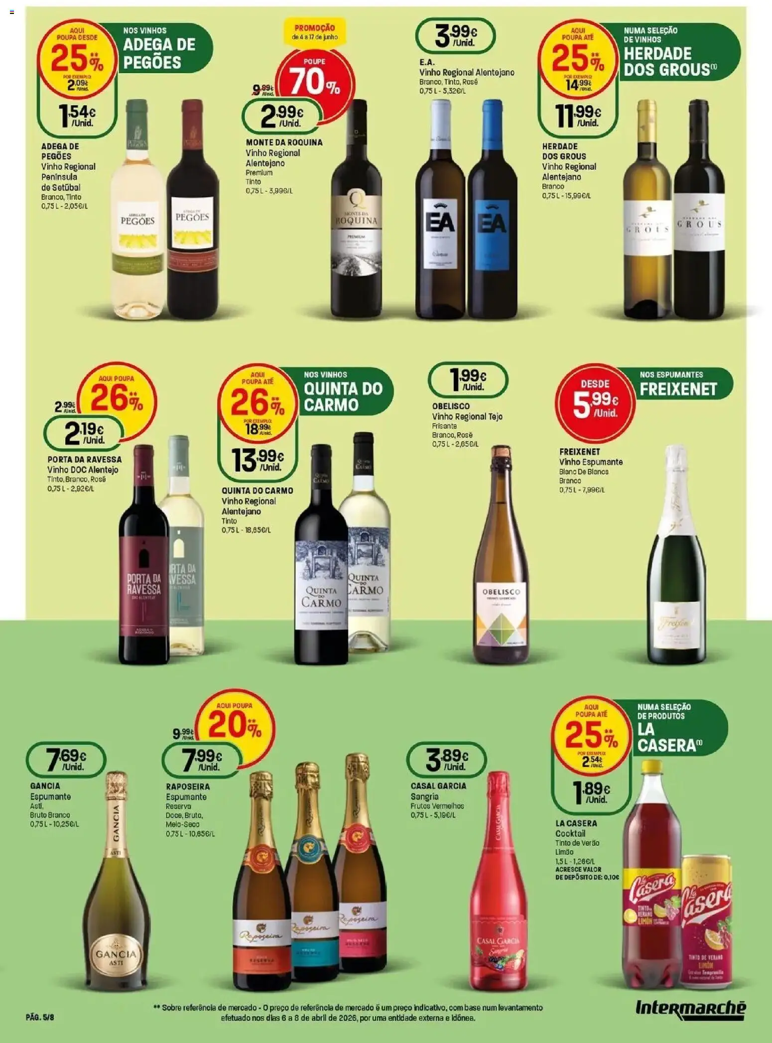 Intermarché - O melhor mundial serve-se em casa. │ válido de 04.06.2026 | Página: 5 | Produtos: Porta, Espumante, Base, Vinho