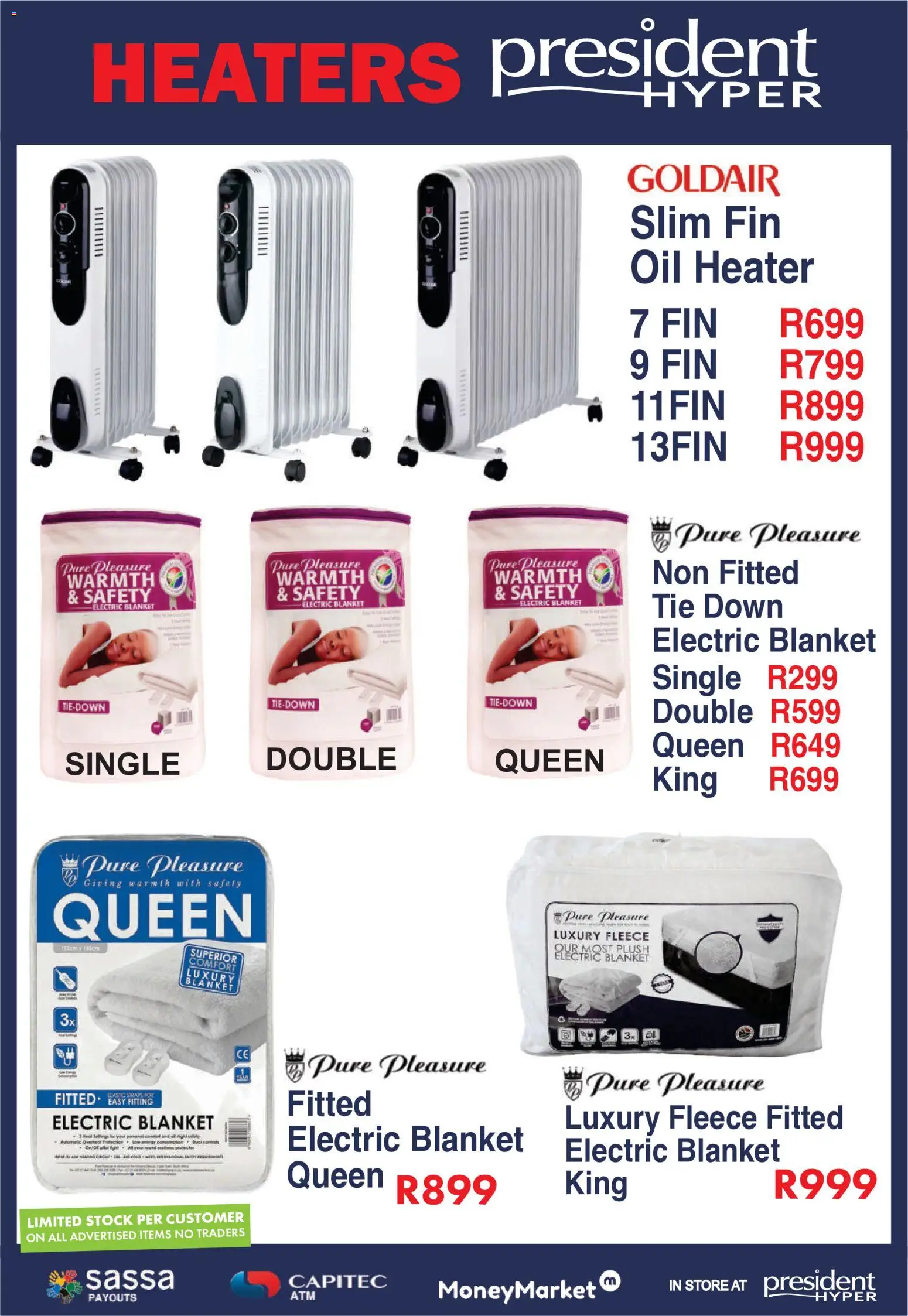 New President Hyper catalogue – valid from 25/06/2026 | Page: 2 | Products: Blanket, Oil, Heater, Stock