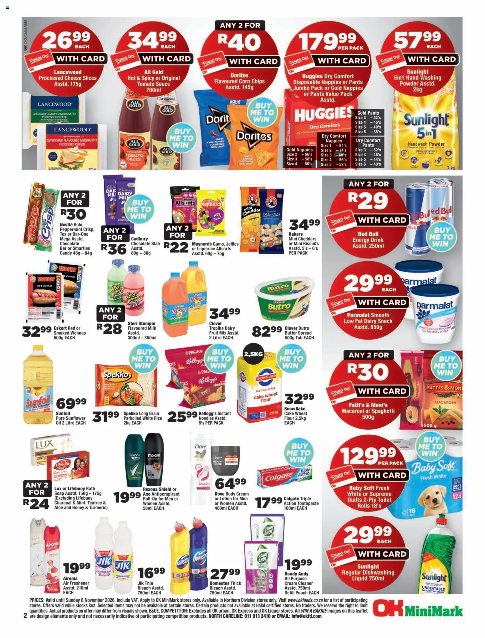 New OK Foods catalogue – valid from 23/10/2026 | Page: 2 | Products: Corn, Milk, Biscuits, Pepper