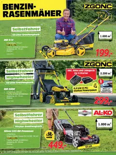 Zgonc Sommerschluss-Verkauf ab 03.09.2026 gültig | Seite: 2 | Produkte: Rasenmäher