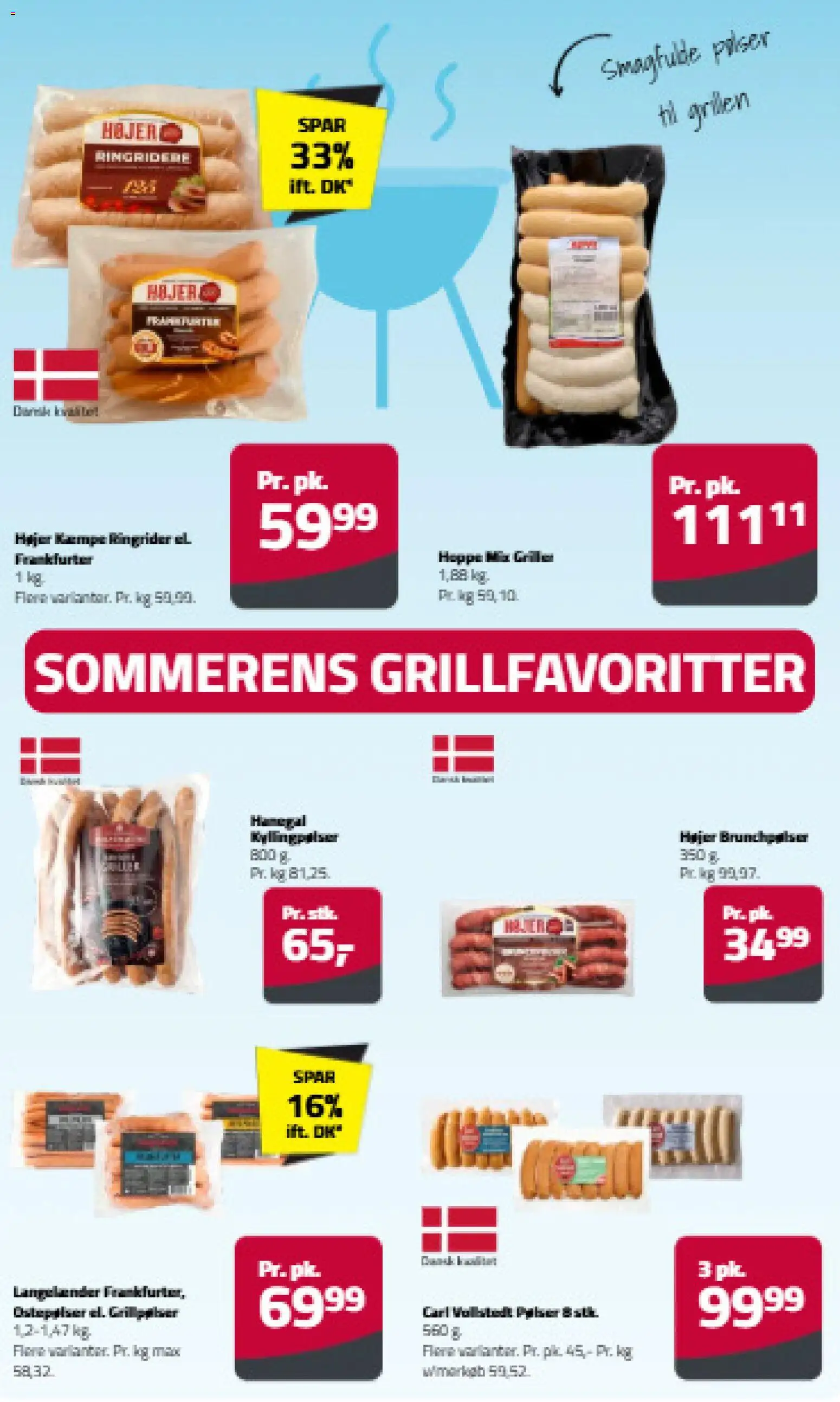 Fleggaard tilbudsavis – gyldig fra 08.06.2026 | Side: 16 | Produkter: Pølser, Aparelho de barbear