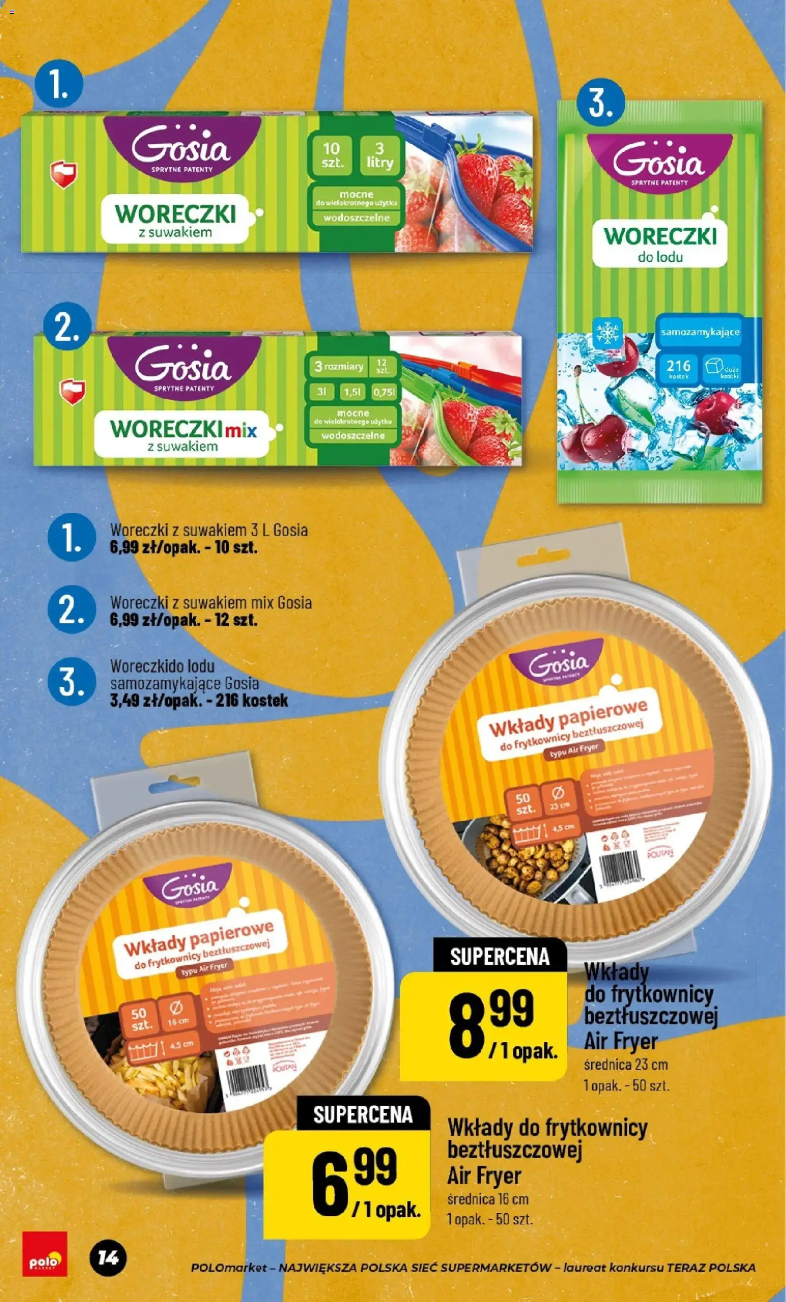 POLOmarket gazetka - Piknik & grill od 17.04.2026 | Strona: 14 | Produkty: Woreczki do lodu, Woreczki z suwakiem
