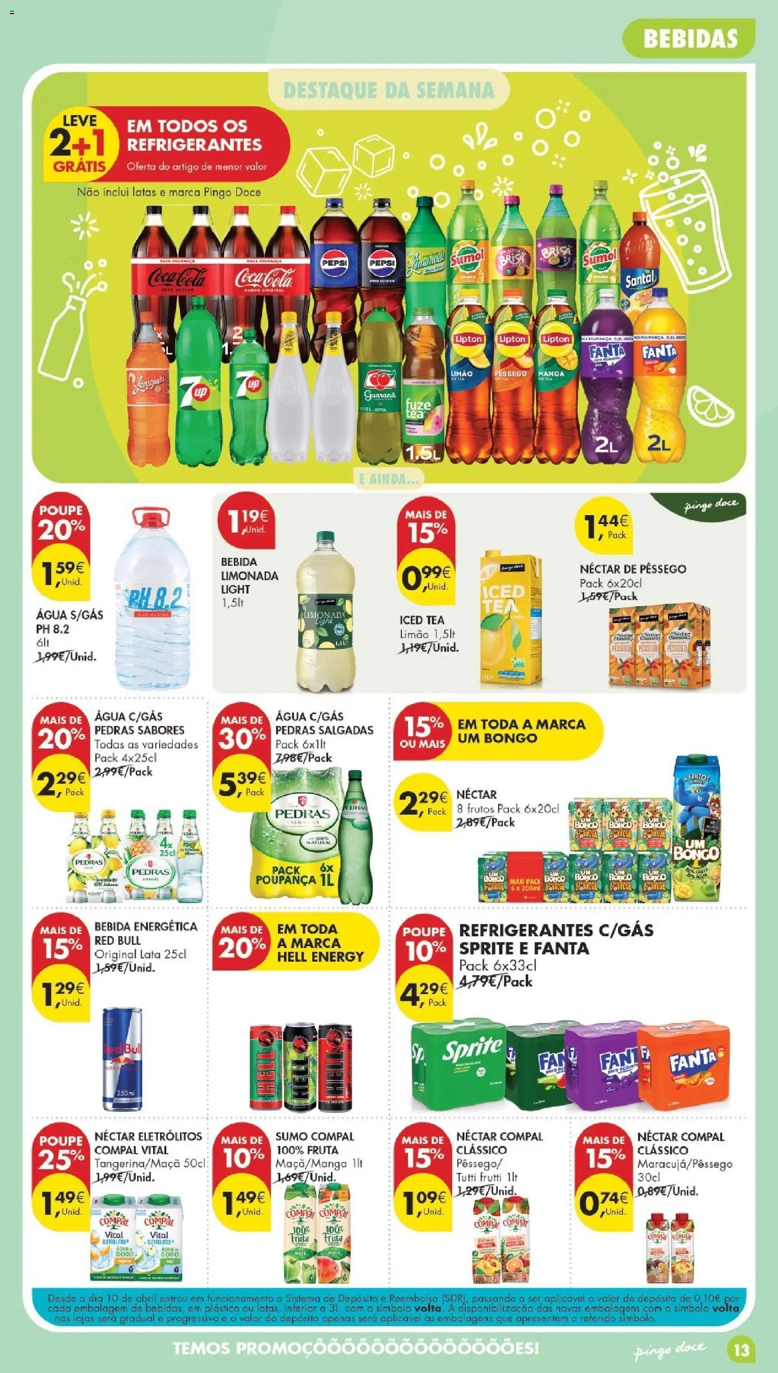 Pingo Doce Poupe Esta Semana Madeira │ válido de 01/09/2026 | Página: 13 | Produtos: Pepsi, Bebidas, Sumo, Bebida