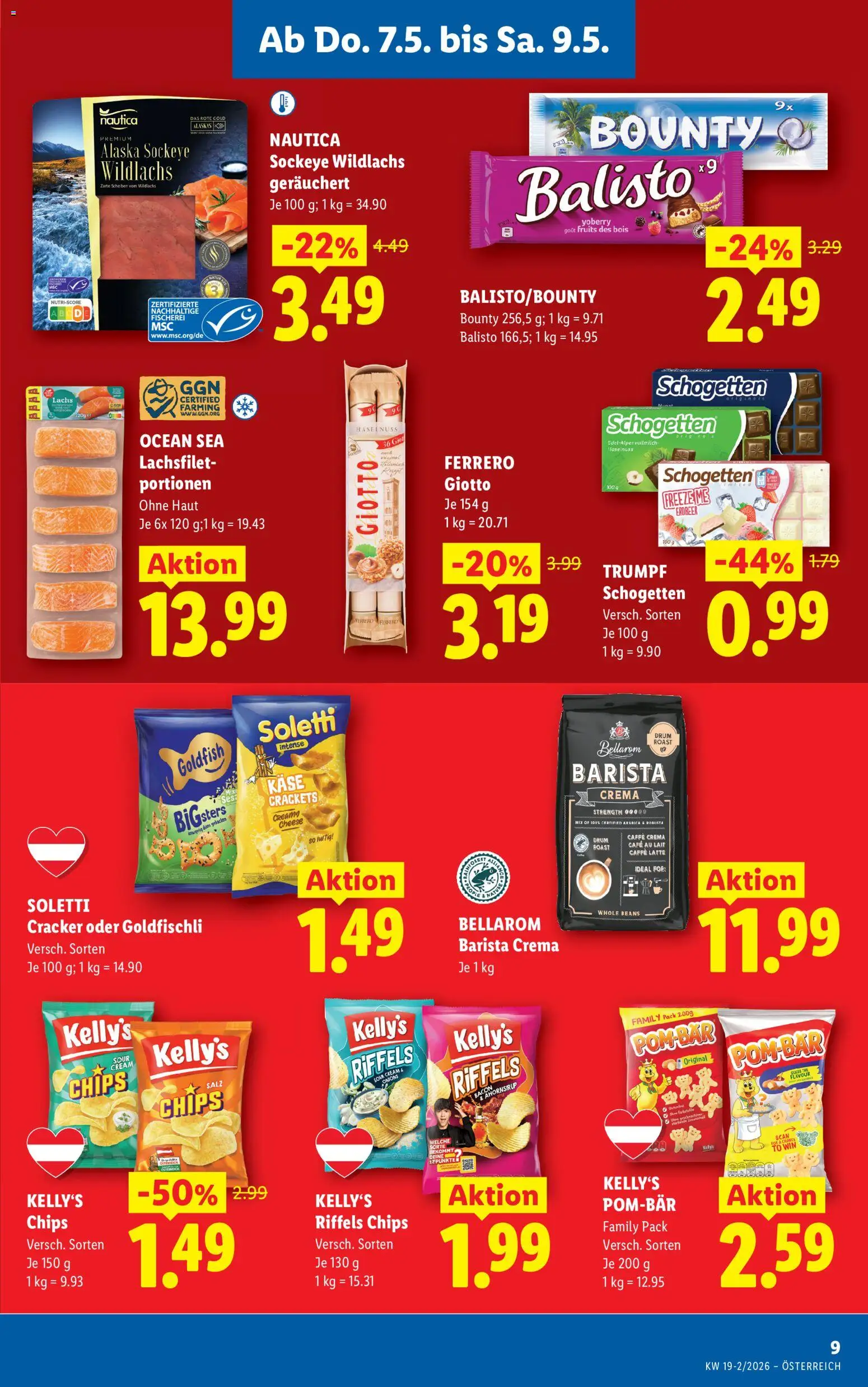 Lidl Flugblatt - Oberpullendorf, Güssing, Oberwart gültig ab 07.05.2026 | Seite: 11 | Produkte: Chips, Salz, Käse