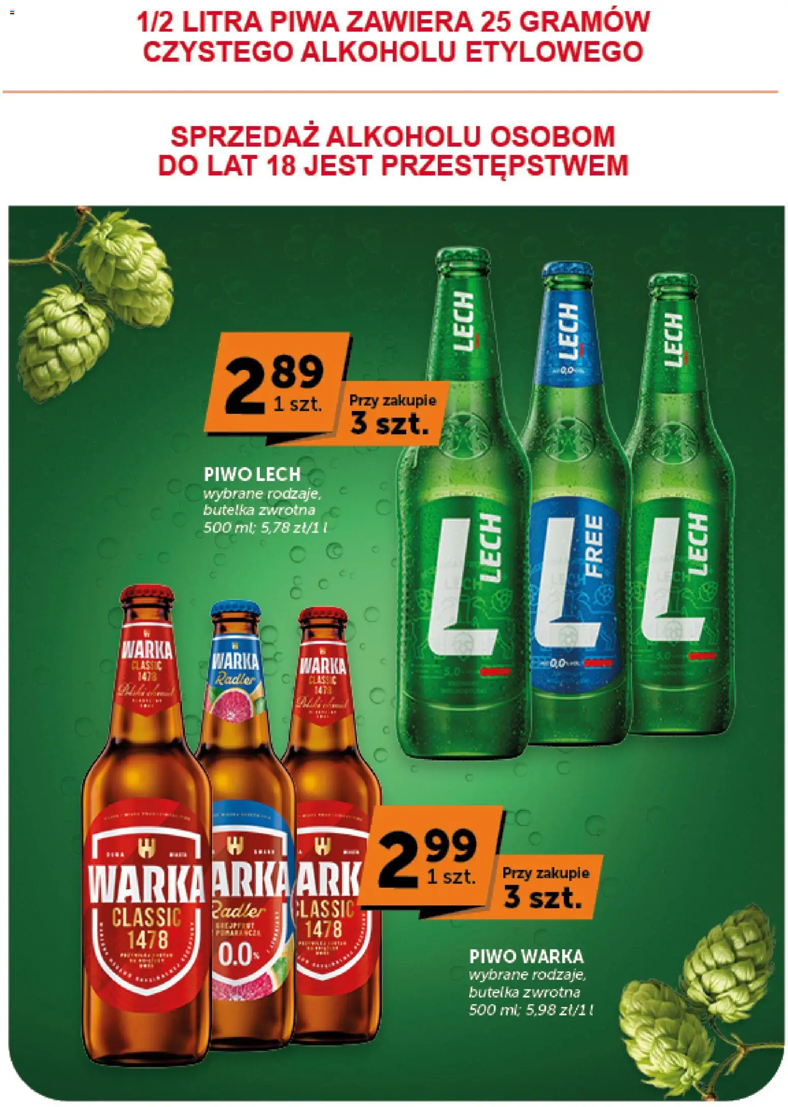 ABC gazetka - Minimarket od 06.08.2026 | Strona: 9 | Produkty: Warka, Piwo Warka, Piwo