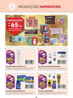 Pré-visualização Auchan Revista Beleza e Especial Corpo válido de 04/10/2026 | Página: 43 | Produtos: Caixa, Melatonina, Creme