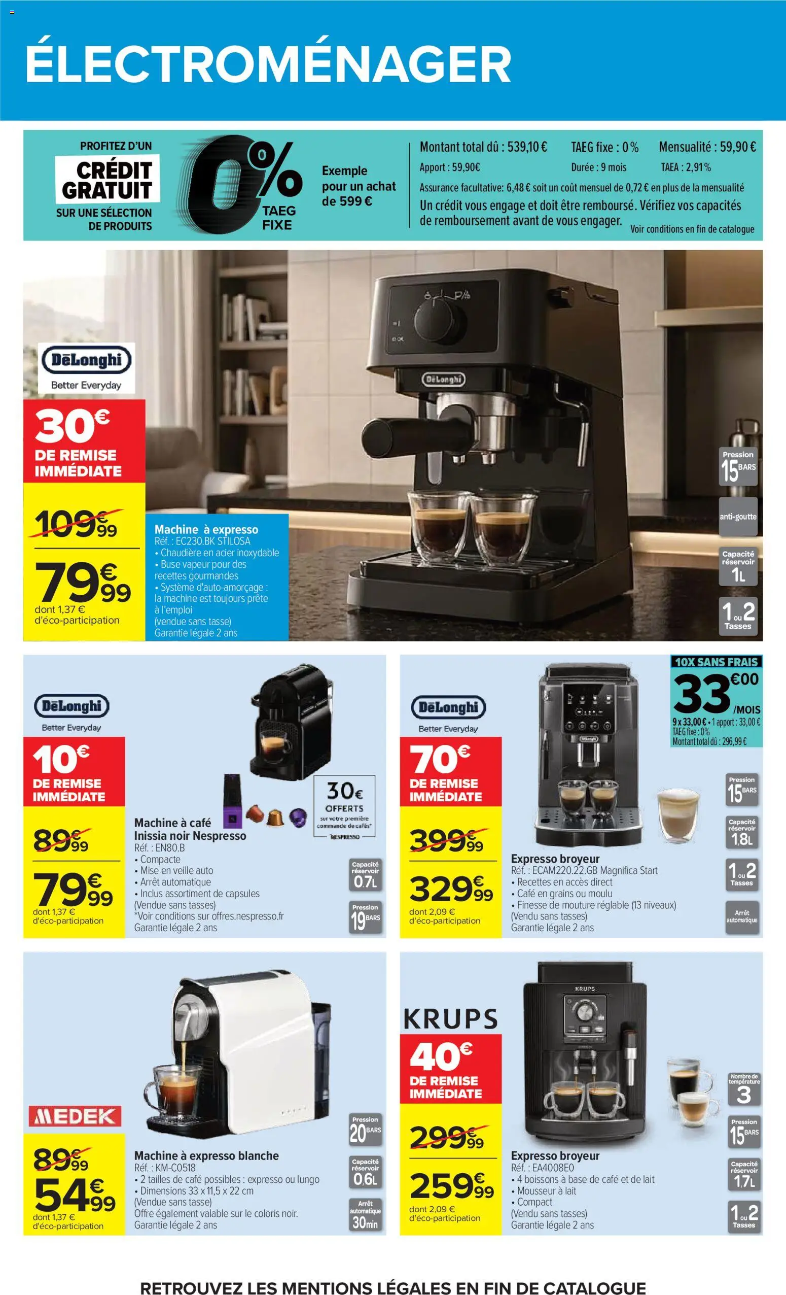 {H1} | Page: 59 | Produits: Boissons, Nespresso, Krups, Tasses