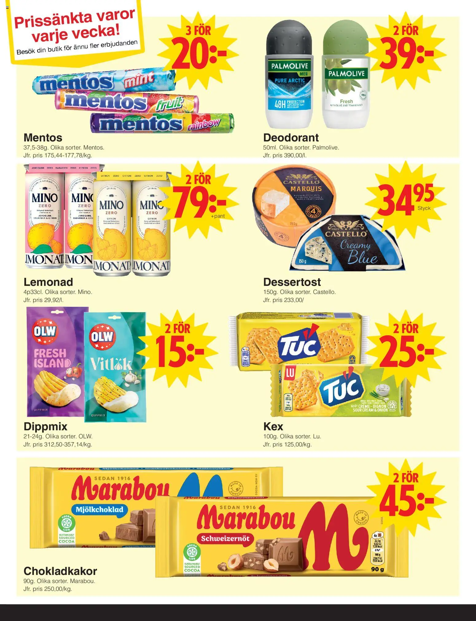 Matöppet reklamblad aktuell från 08.06.2026 | Sida: 3 | Produkter: Deodorant, Vitlök, Citron