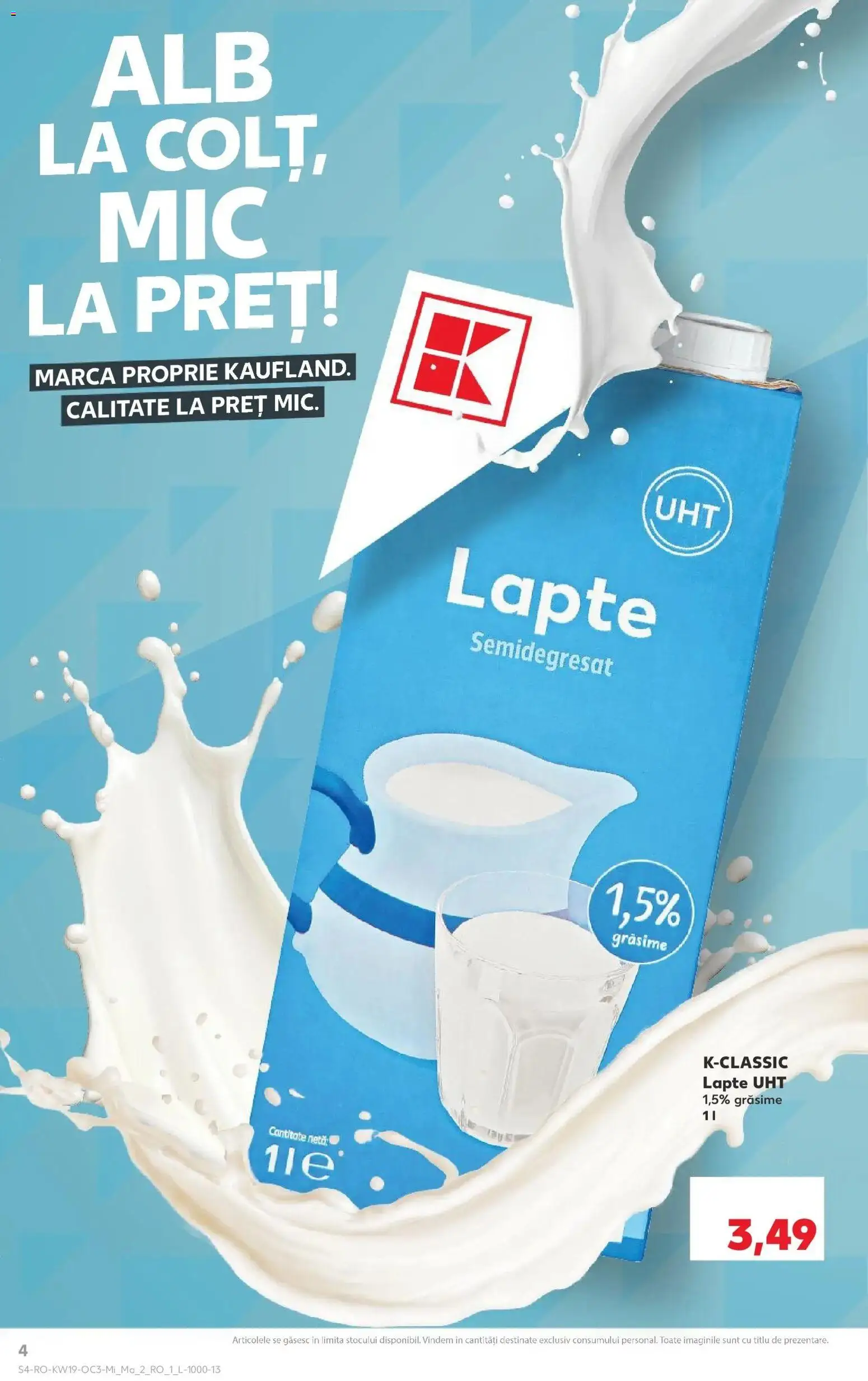 Noul catalog Kaufland – valabil de la 06.05.2026 | Pagină: 4 | Produse: Lapte