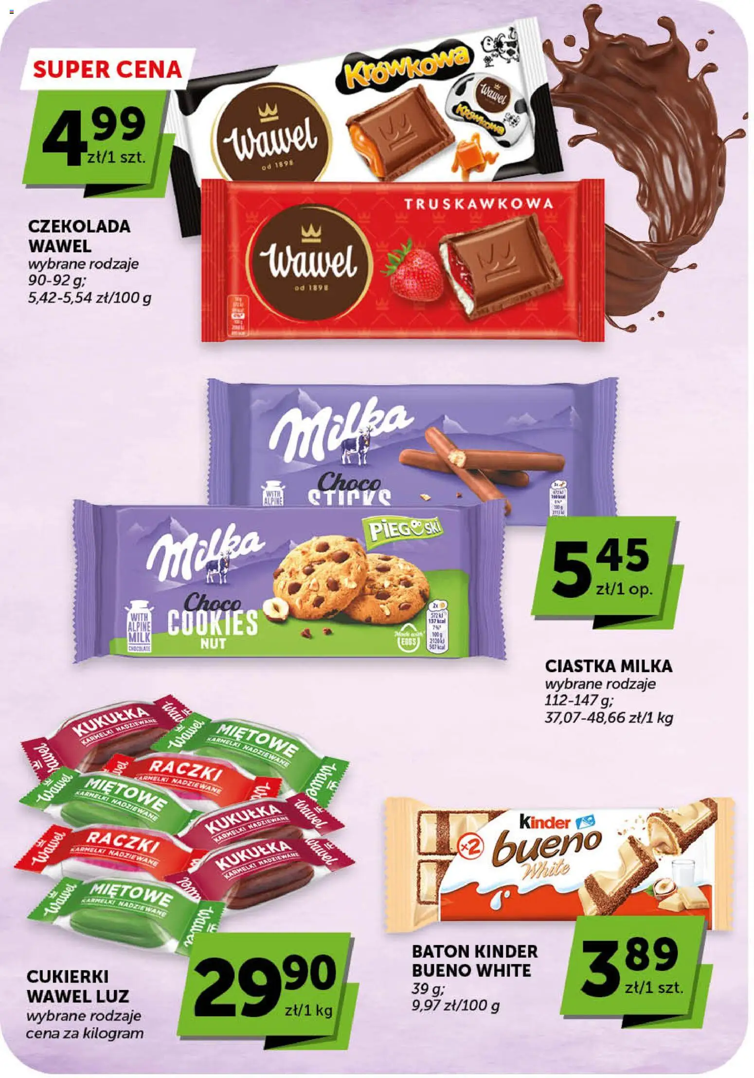 Groszek gazetka - Market od 02.07.2026 | Strona: 29 | Produkty: Milka, Baton, Cukierki, Ciastka