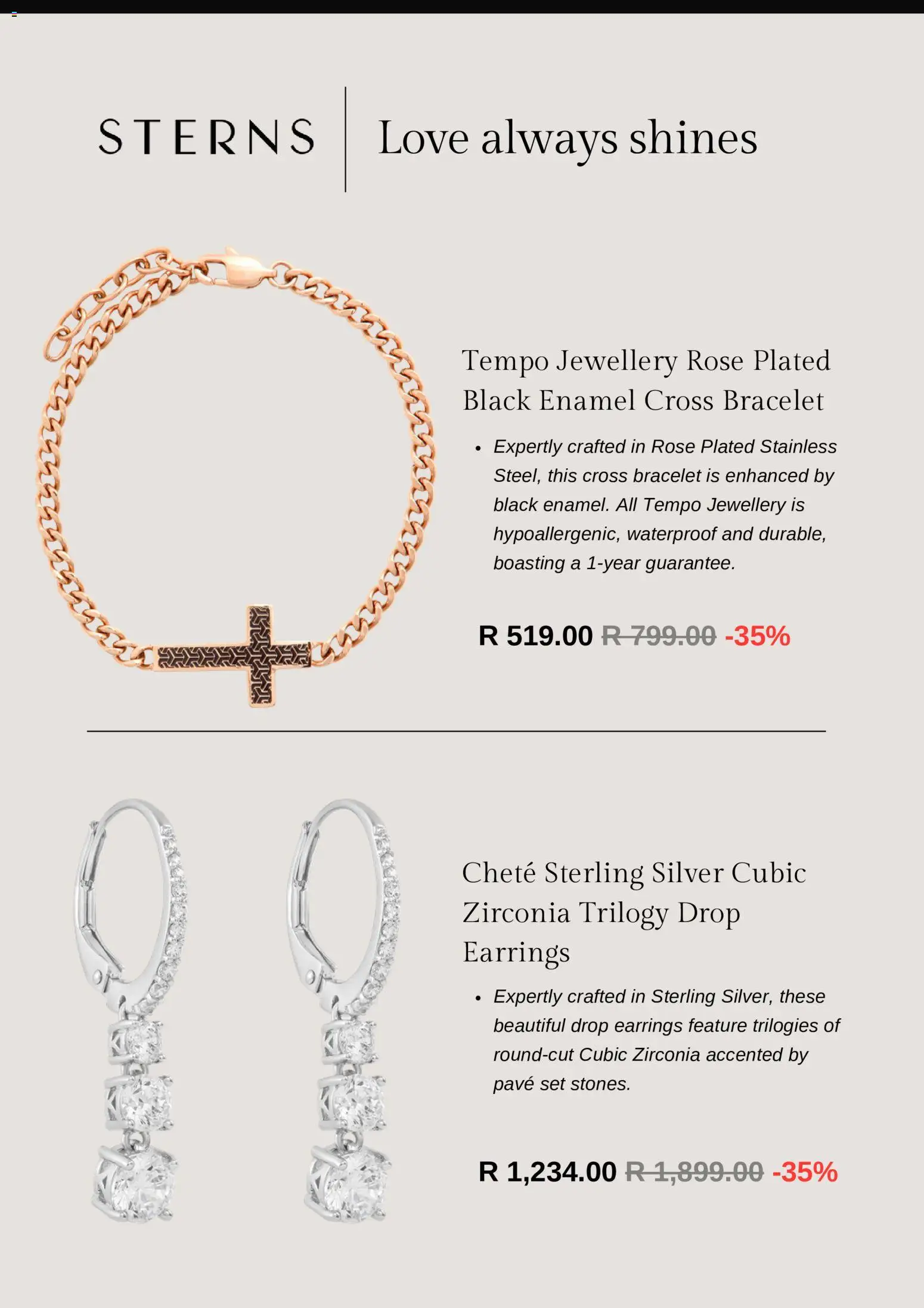 New Sterns catalogue – valid from 20.05.2026 | Page: 5 | Products: Earrings, Enamel