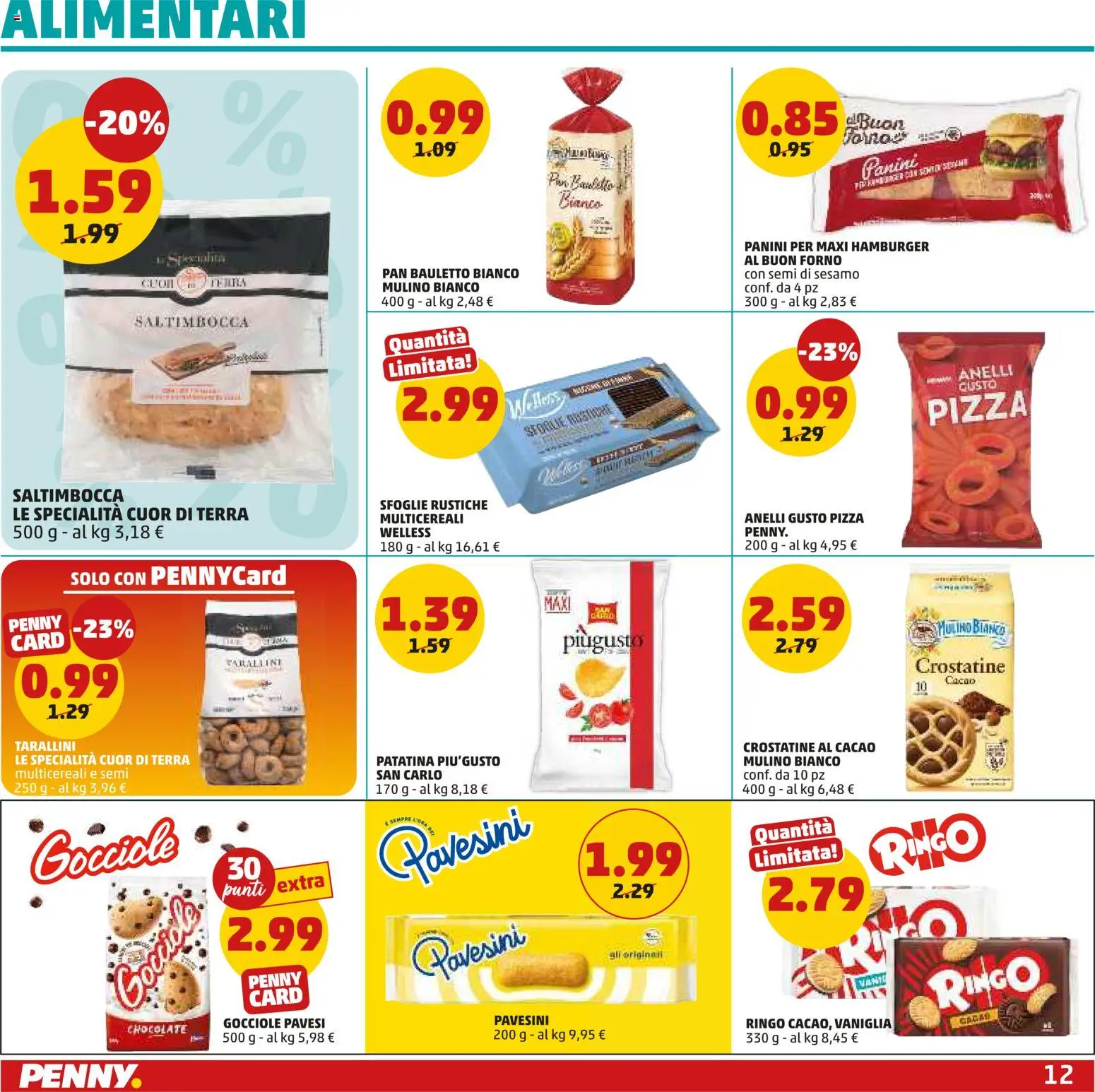 Volantino PENNY del 21.05.2026 | Pagina: 12 | Prodotti: Pizza, Crostatine, Cacao, Hamburger