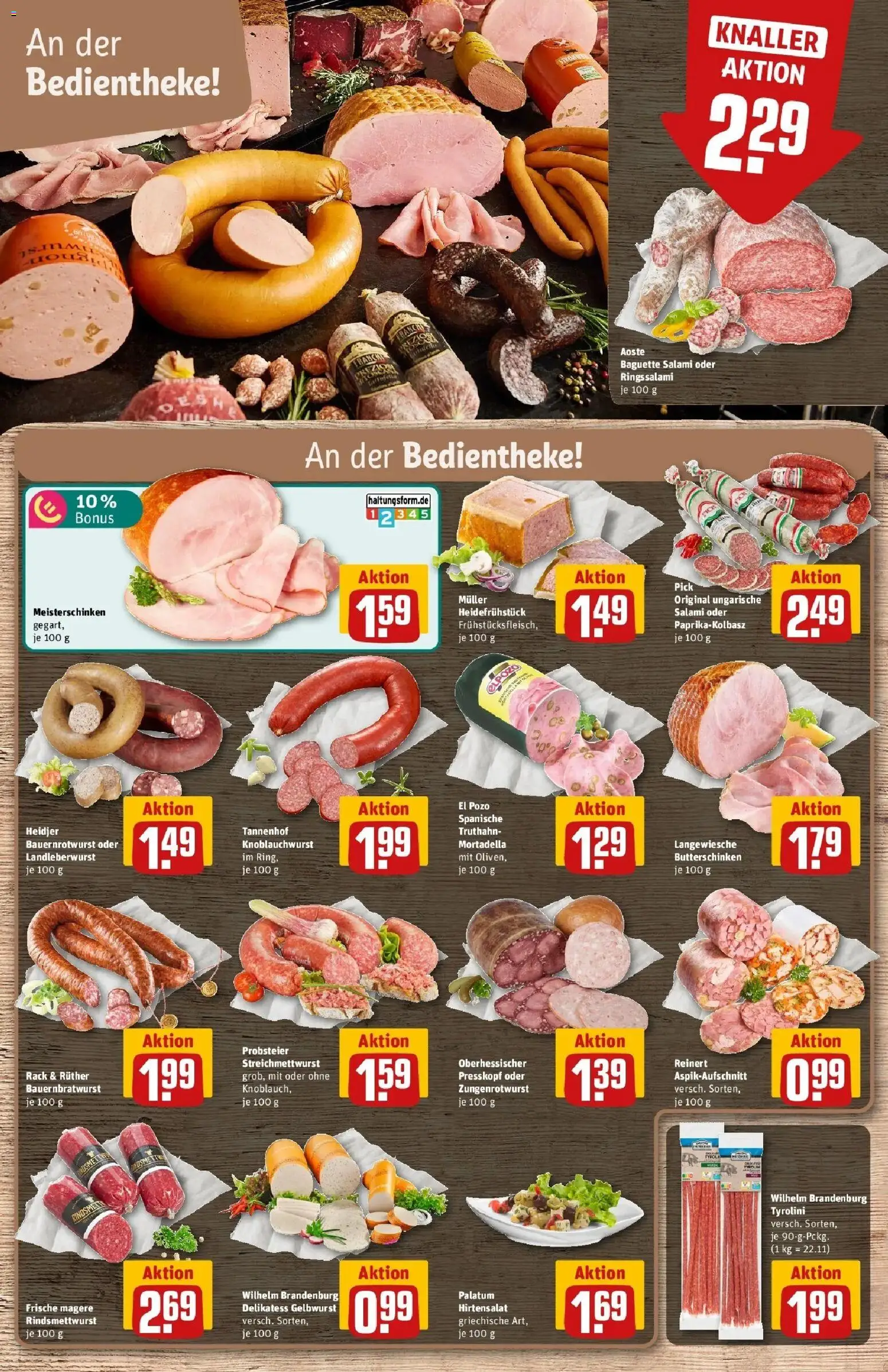 REWE Prospekt ab 12.10.2026 zum Blättern » Angebote | Seite: 8 | Produkte: Baguette, Salami