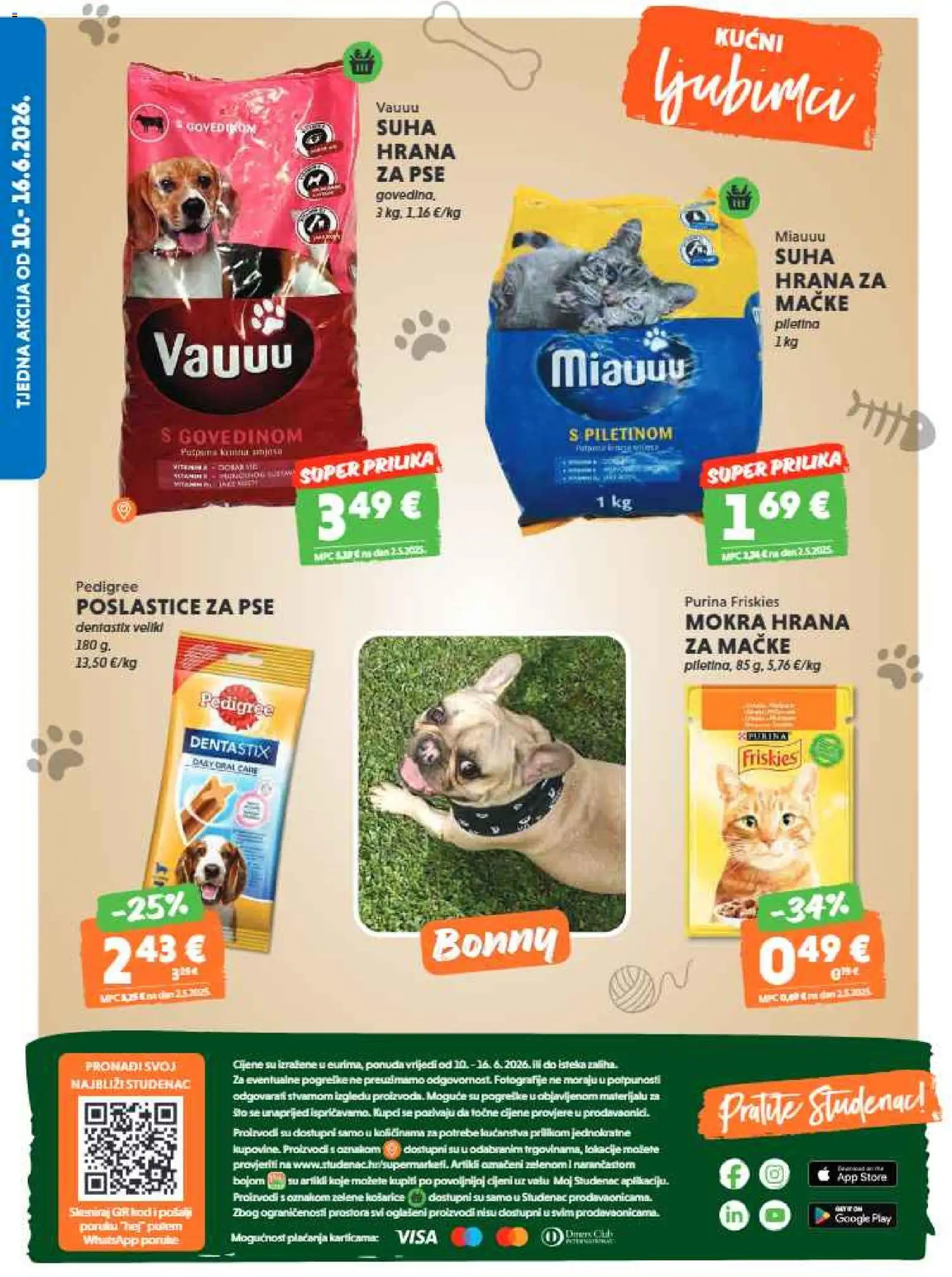 Studenac katalog | vrijedi od 10.06.2026 | Stranica: 36 | Proizvodi: Hrana za pse, Hrana za mačke, Suha hrana za pse