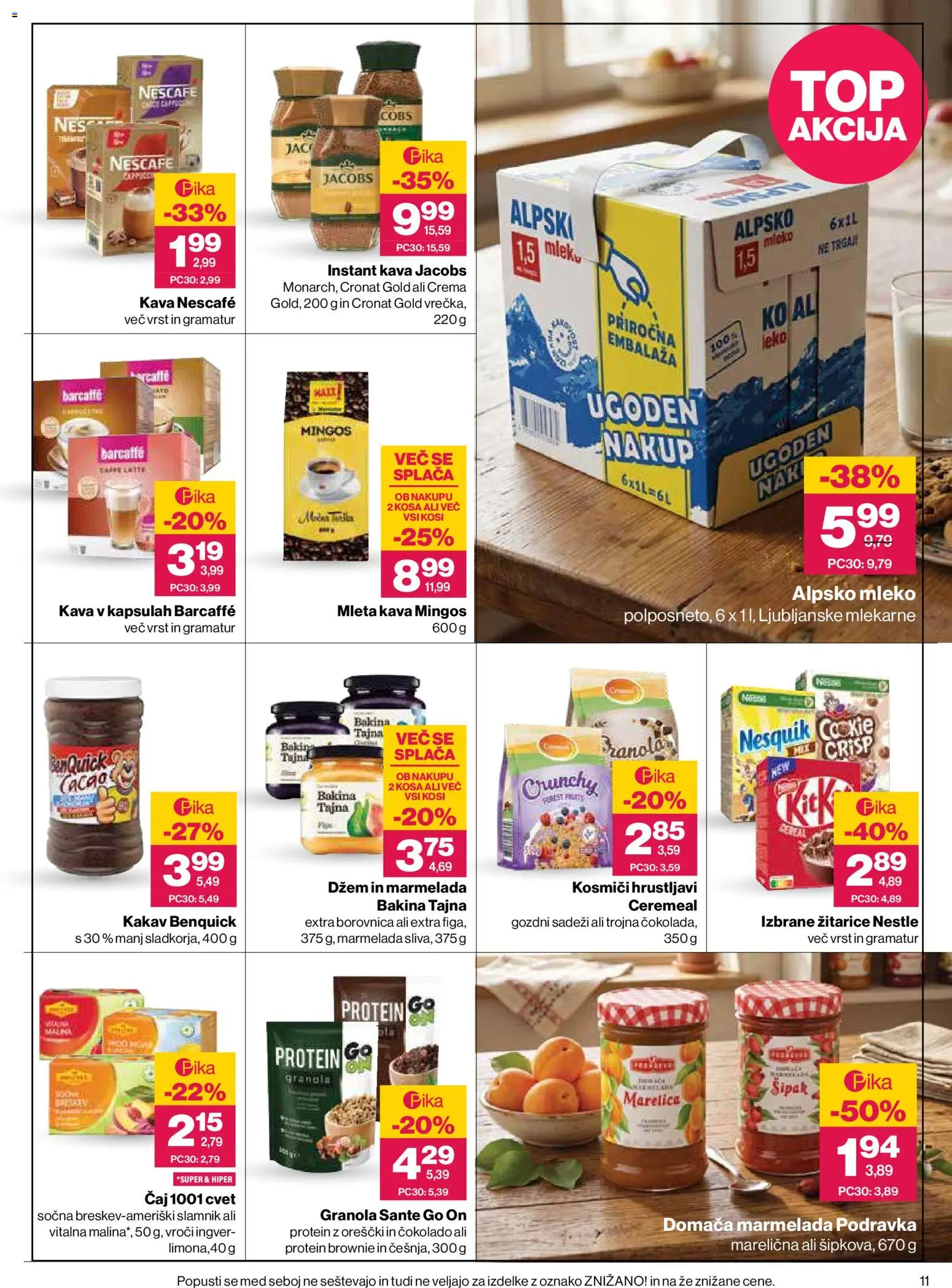 Novi Mercator katalog ponudbe – veljaven od 08.10.2026 | Stran: 11 | Izdelki: Ingver, Instant kava, Gozdni sadeži, Kakav