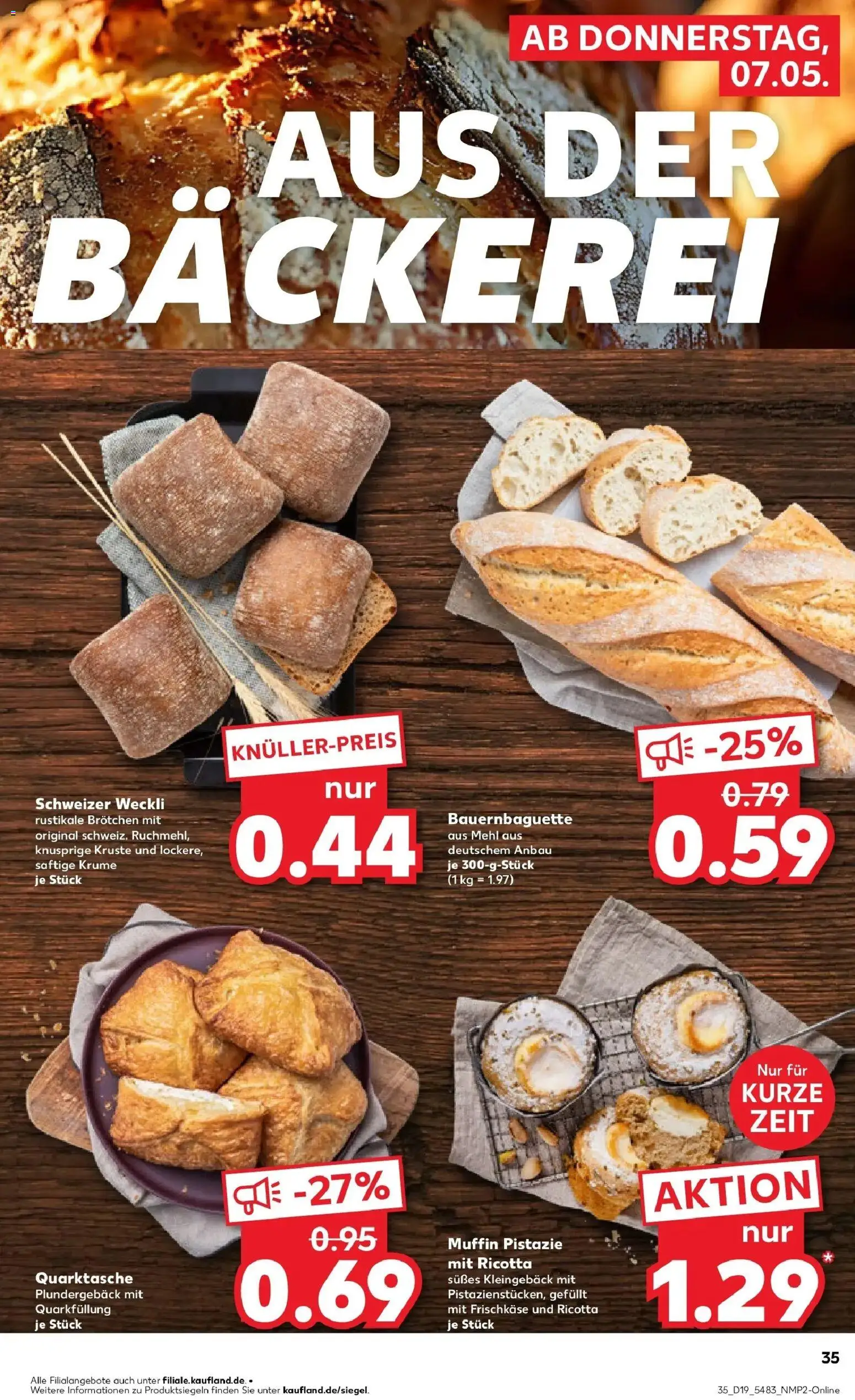 Prospekt Kaufland ab 04.05.2026 » Angebote Online zum Blättern | Seite: 40 | Produkte: Bäckerei, Mehl, Frischkase