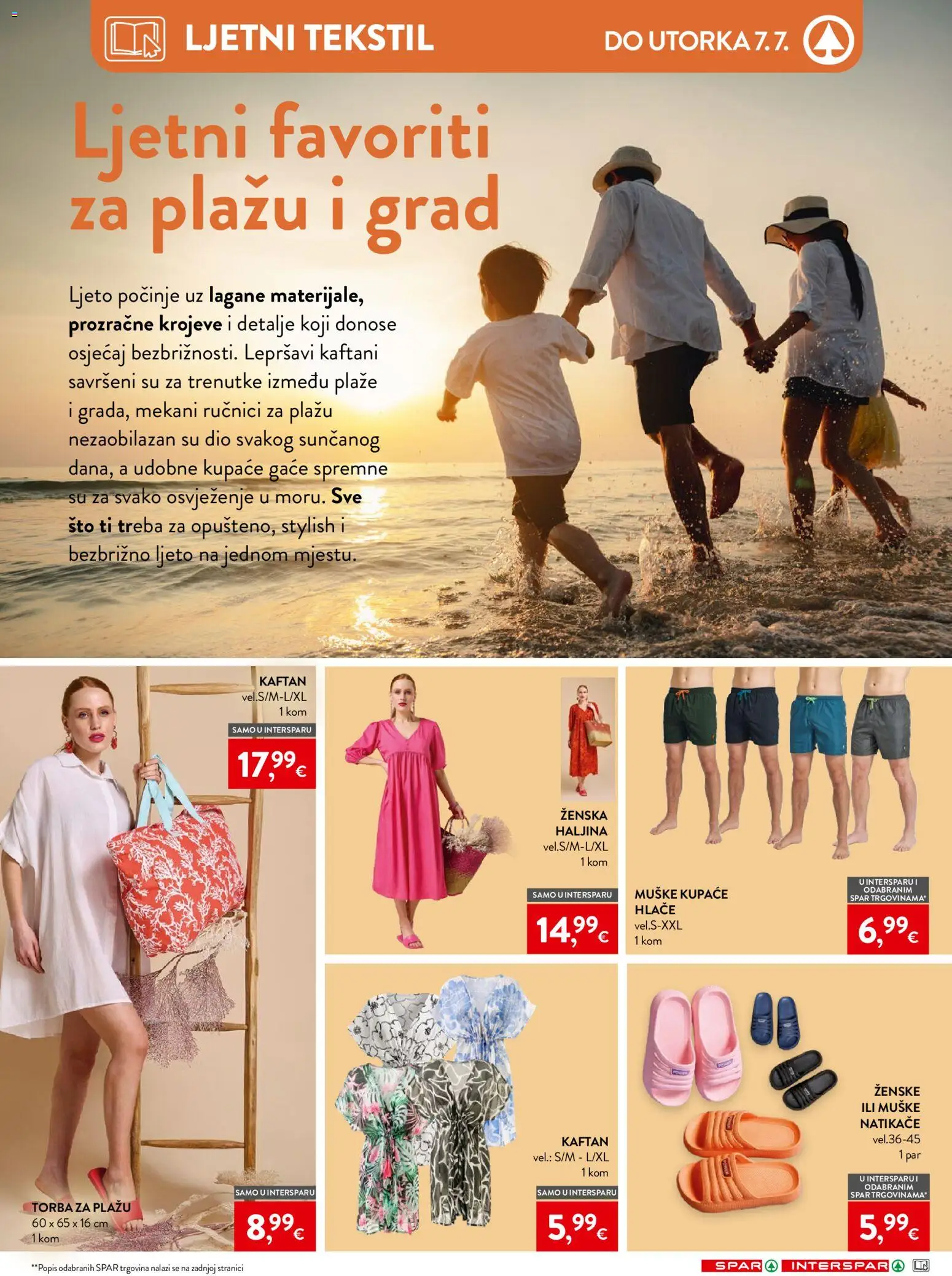 Spar katalog | vrijedi od 24.06.2026 | Stranica: 31 | Proizvodi: Natikače, Hlače, Haljina, Torba