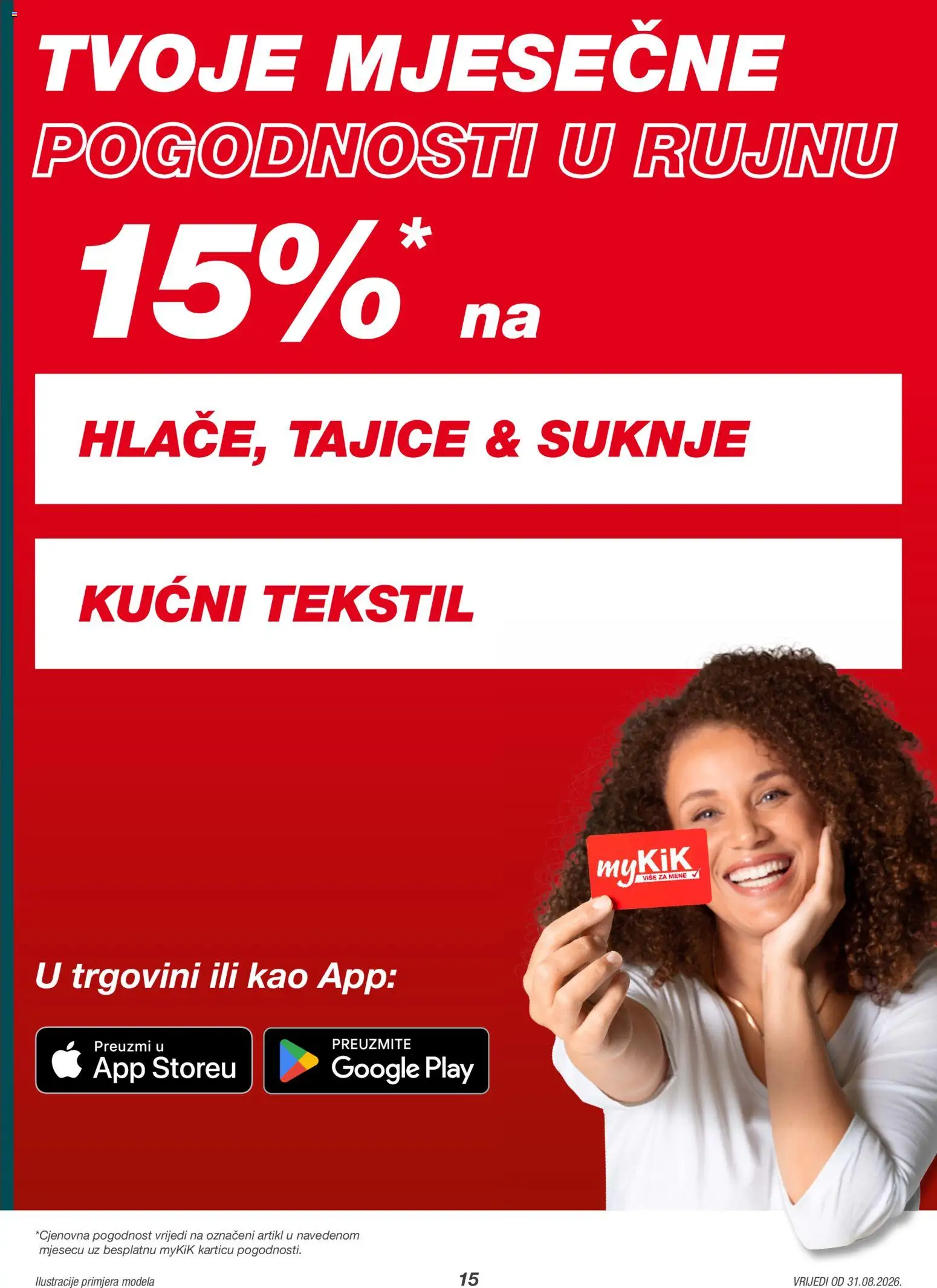 Kik katalog | vrijedi od 31.08.2026 | Stranica: 15 | Proizvodi: Suknje, Tajice