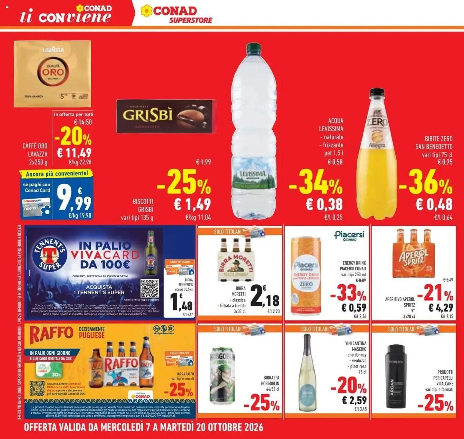 Anteprima volantino Conad dal 07/10/2026 prossima settimana | Pagina: 38 | Prodotti: Birra, Aperol Spritz, Bibite, Aperol