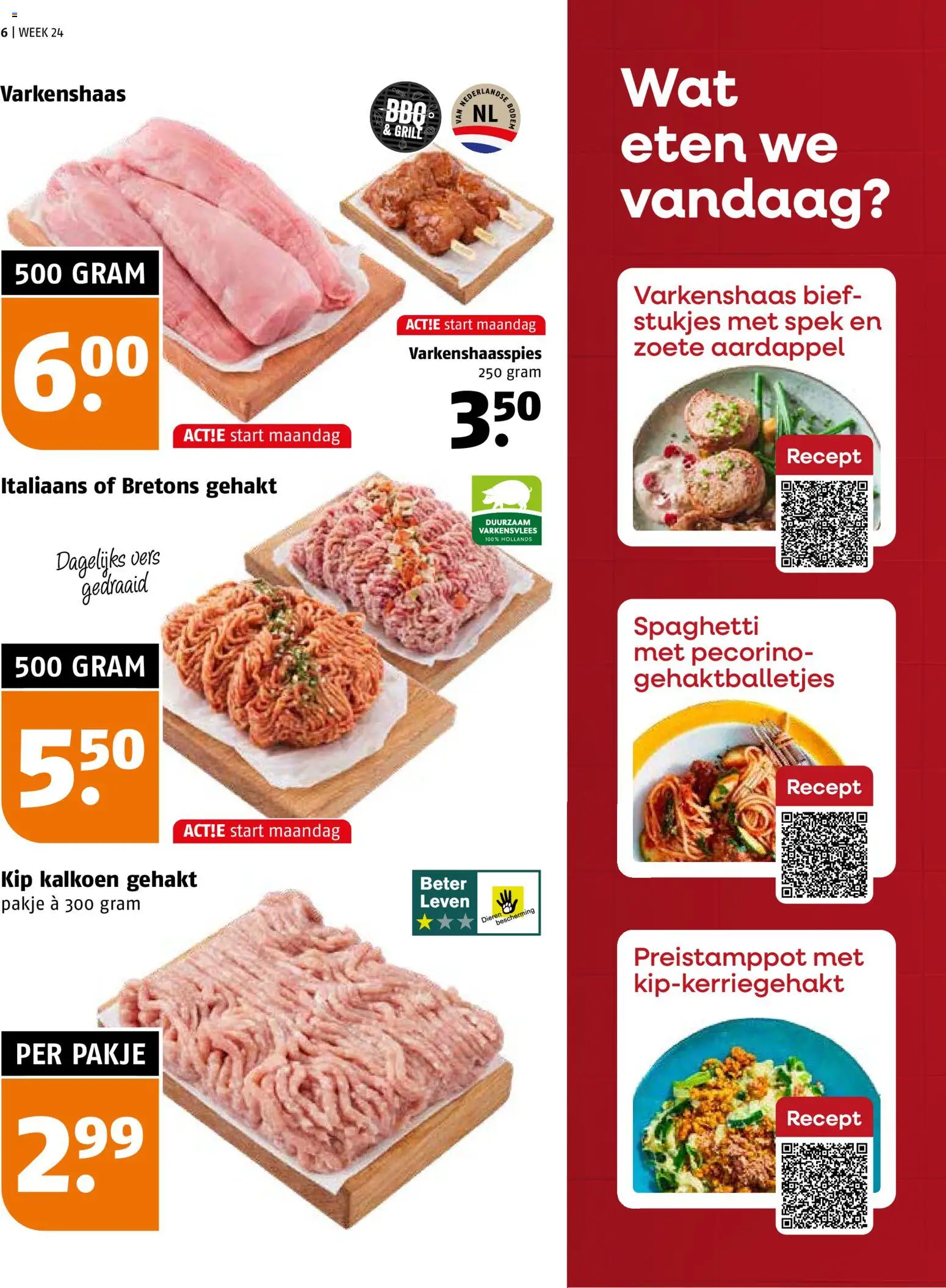 {H1} | Pagina: 6 | Producten: Fogyasztásmérő, Aardappel, Varkensvlees, Gehakt