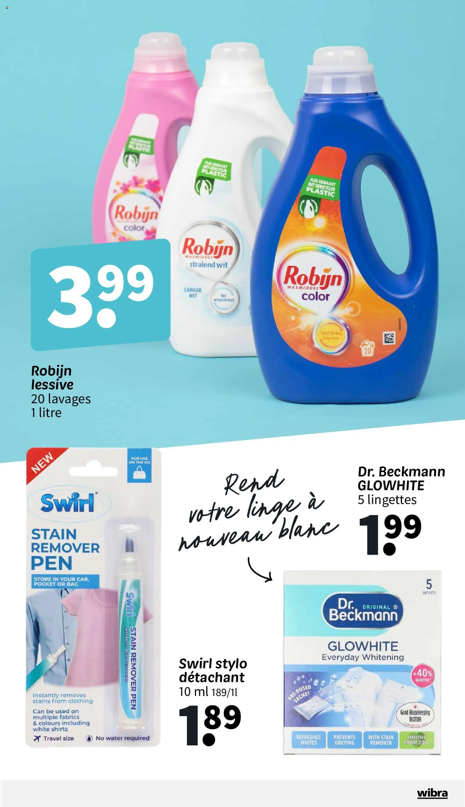 {H1} | Page: 13 | Produits: Détachant, Stylo, Lessive, Thé