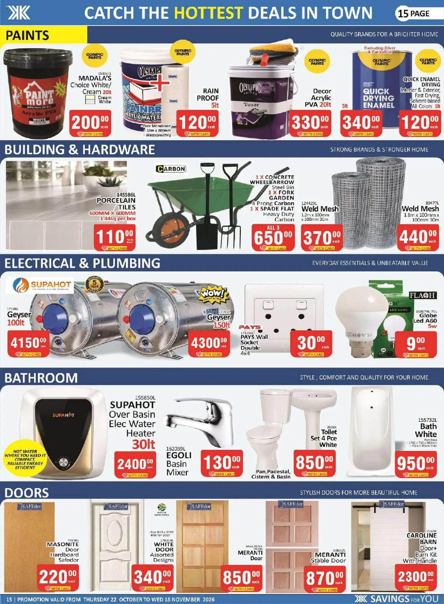 New KIT KAT Cash & Carry catalogue – valid from 22/10/2026 | Page: 15 | Products: Globe, Mixer, Stable door, Socket
