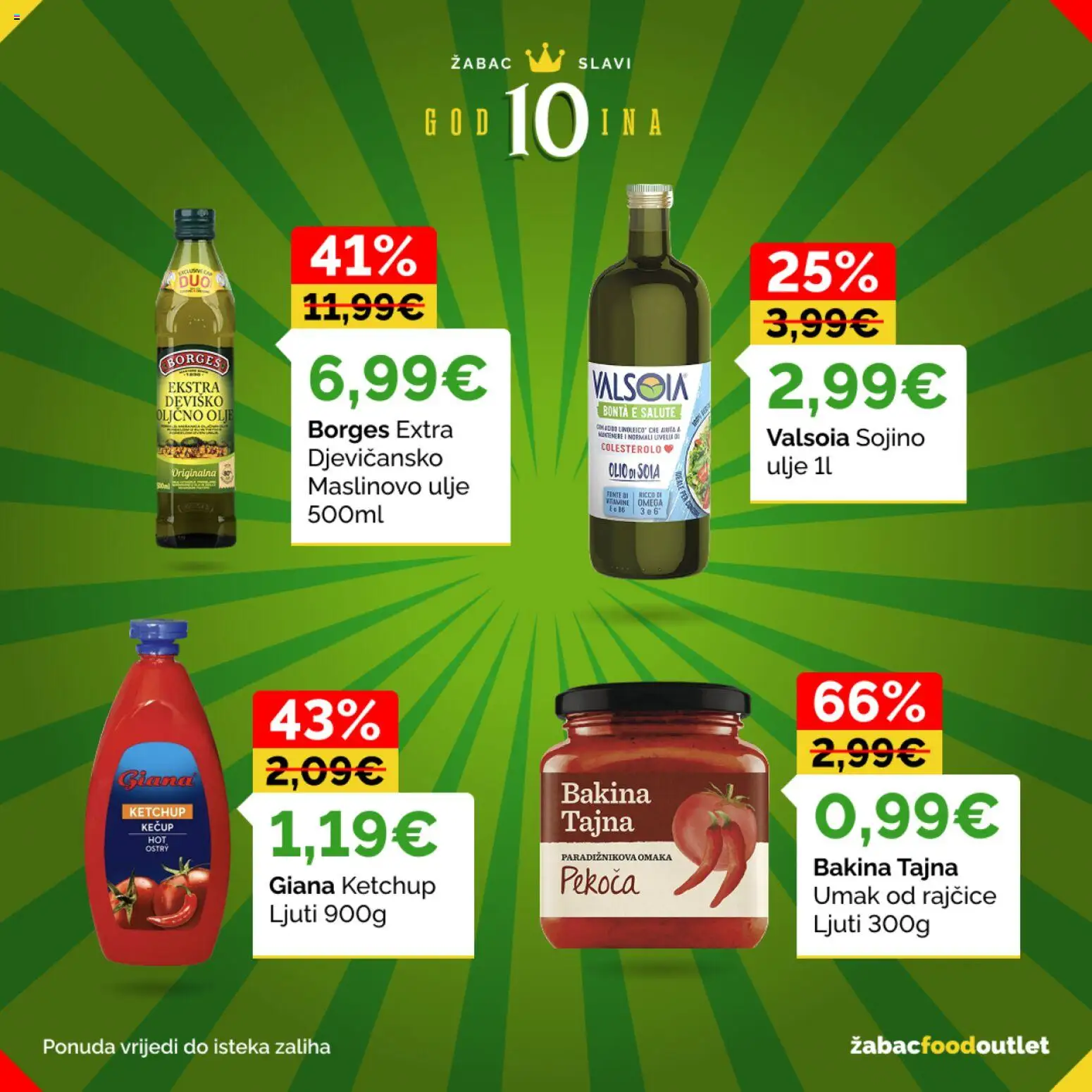 Žabac katalog | vrijedi od 03.08.2026 | Stranica: 4 | Proizvodi: Omega, Ulje, Maslinovo ulje, Umak