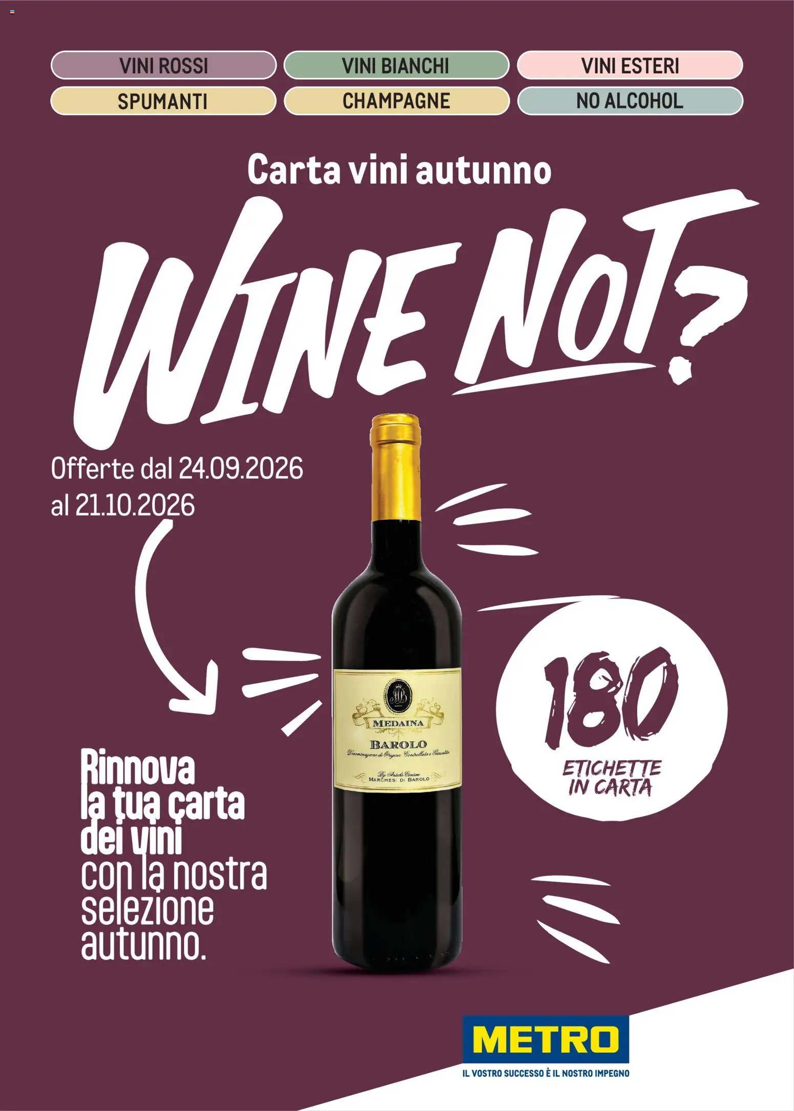 Volantino Metro del 24/09/2026 | Pagina: 1 | Prodotti: Champagne