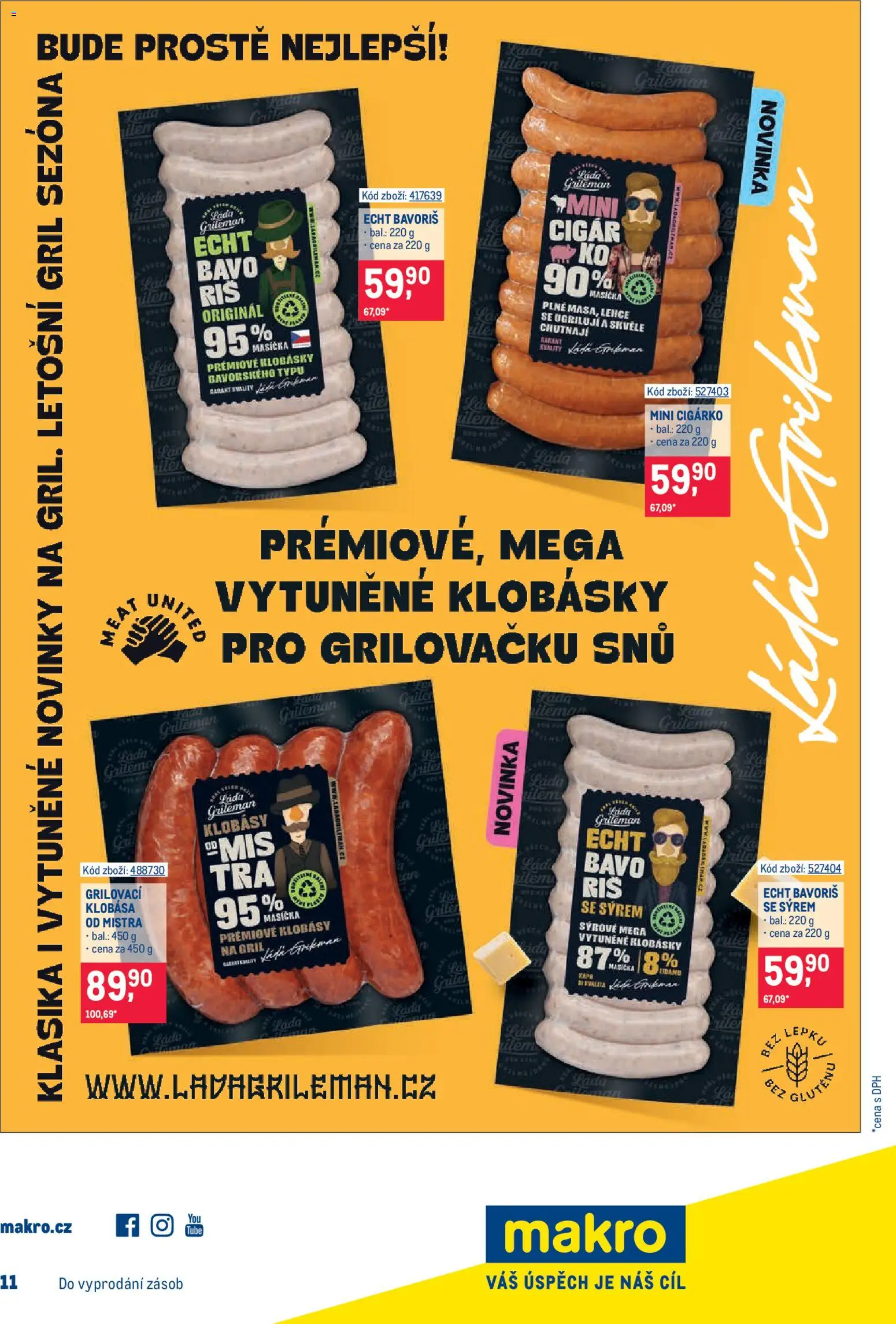Makro leták - Maloobchod od 06.05.2026 | Strana: 17 | Produkty: Klobásy, Gril, Klobásky, Miš