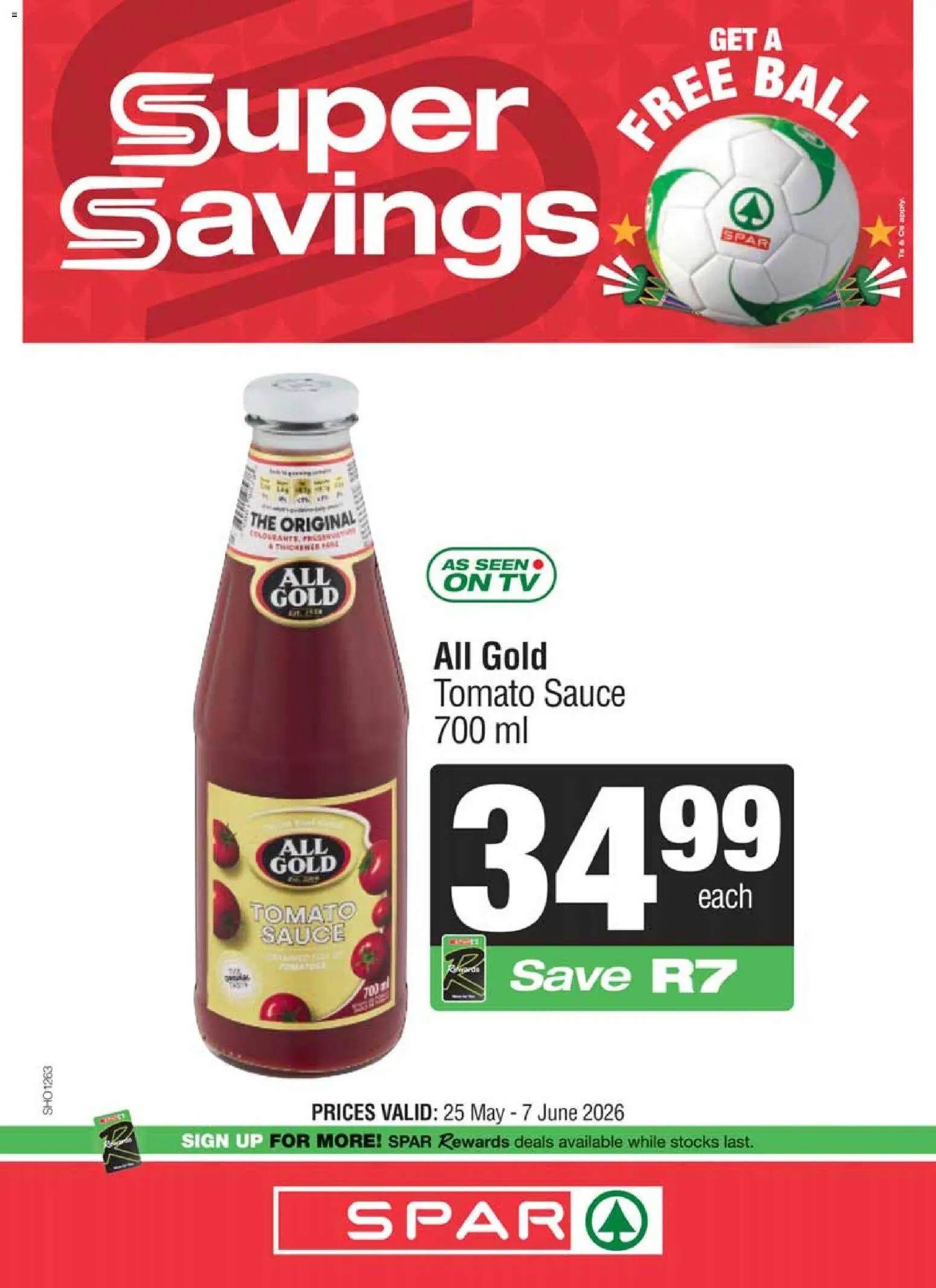New Spar catalogue – valid from 25.05.2026 | Page: 5 | Products: TV, Tomato sauce, Sauce