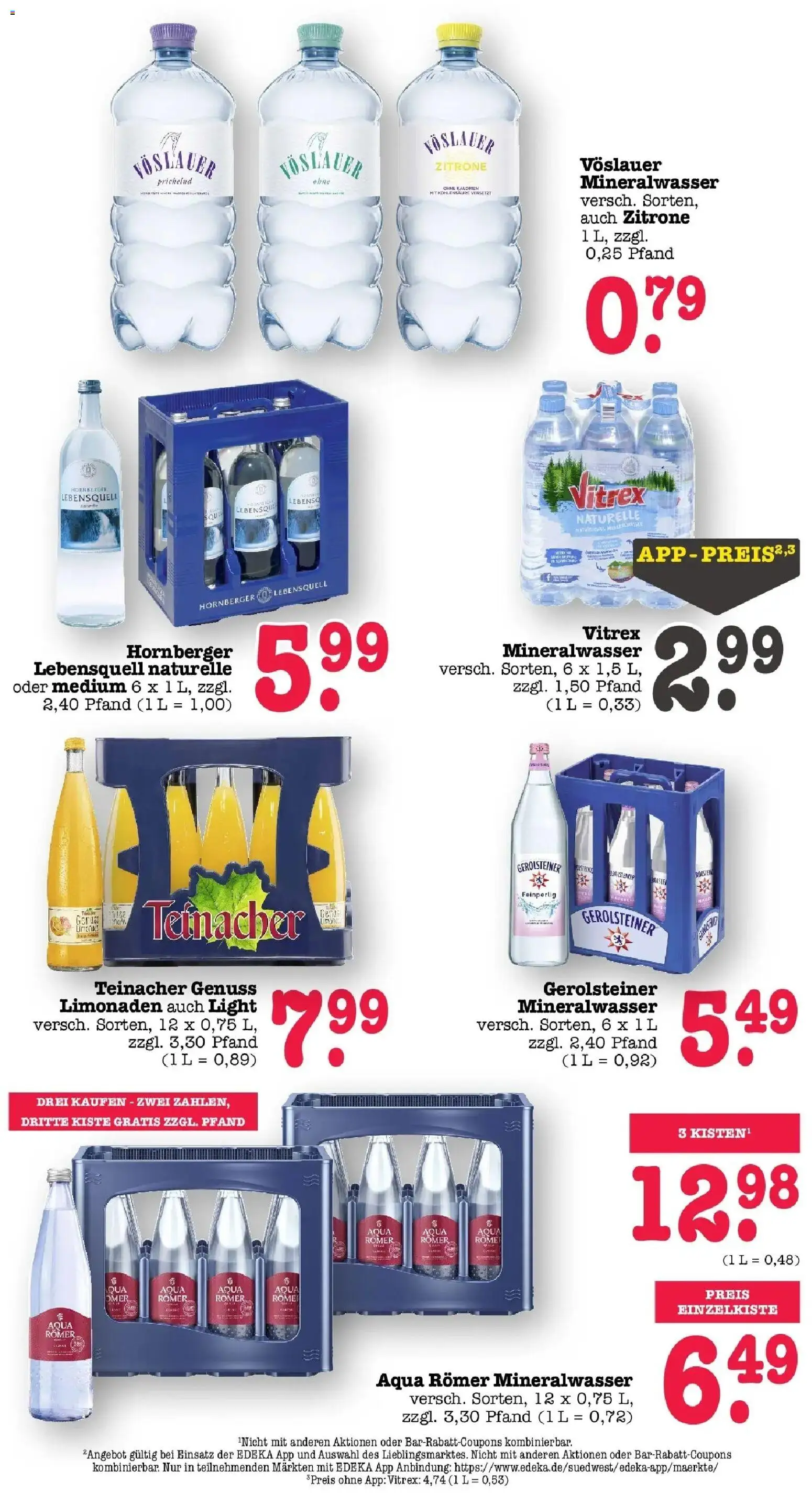 Edeka prospekt Bühlertal – gültig ab 13.07.2026 | Seite: 46 | Produkte: Mineralwasser, Zitrone, Gerolsteiner