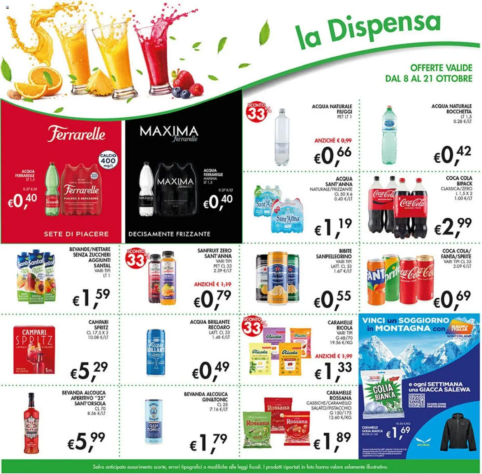 Volantino Coal del 08/10/2026 | Pagina: 15 | Prodotti: Caramelle, Bibite, Radio, Coca Cola