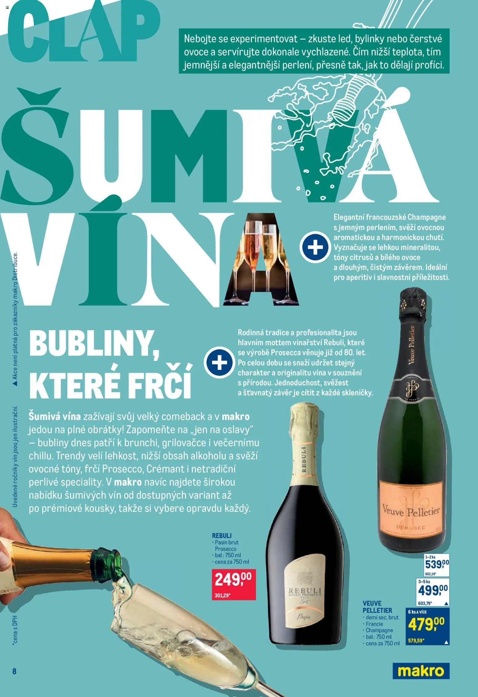 Makro leták - Pro milovníky jídla od 03.06.2026 | Strana: 8 | Produkty: Ovoce, Prosecco, Champagne