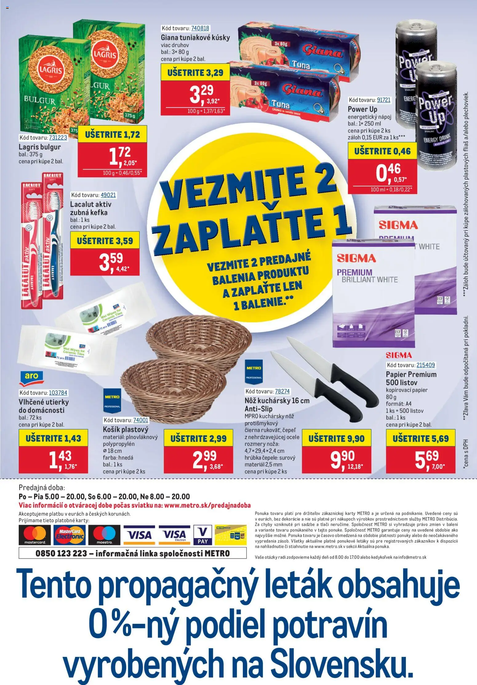 Nové Metro akcie – leták je platný od 09.09.2026 | Strana: 2 | Produkty: Zubná kefka, Utierky, Energetický nápoj