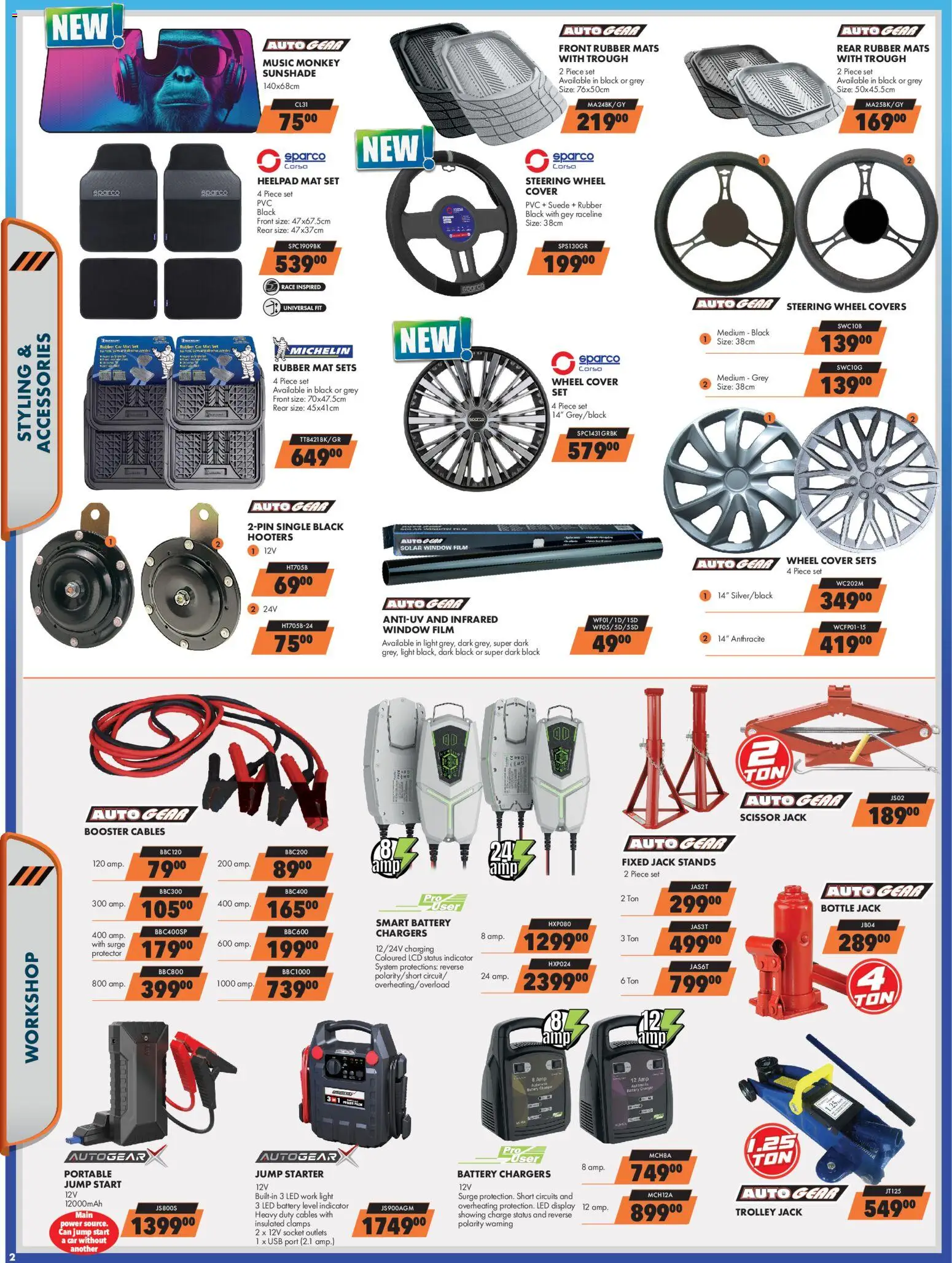 New Midas catalogue – valid from 01/10/2026 | Page: 2 | Products: Cover, USB, Battery, Booster cables